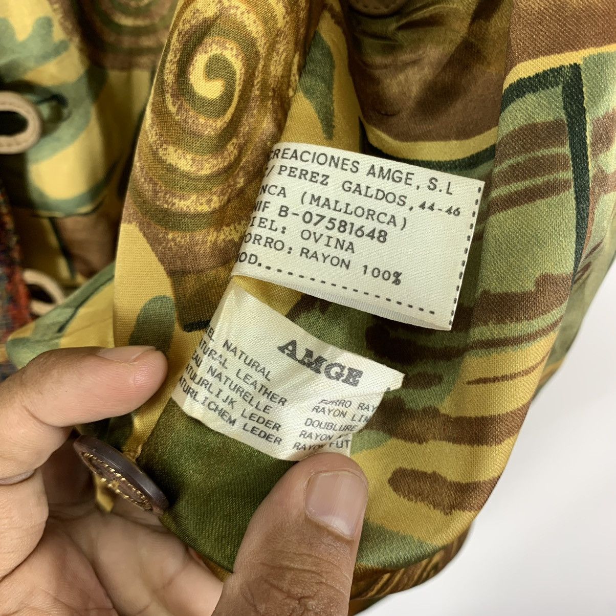 Designer × Leather × Vintage VINTAGE AMGE MADE IN SPAIN LEATHER VEST JACKET Size US M / EU 48-50 / 2 - 8 Thumbnail