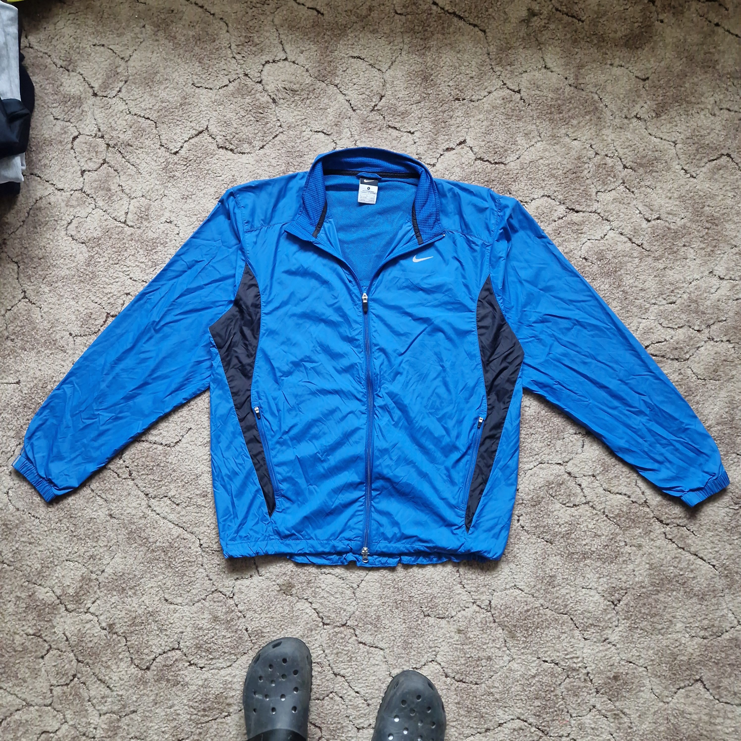Nike Nike Vintage Windbreaker Jacket – Blue/Black – Size L Size US L / EU 52-54 / 3 - 1 Thumbnail