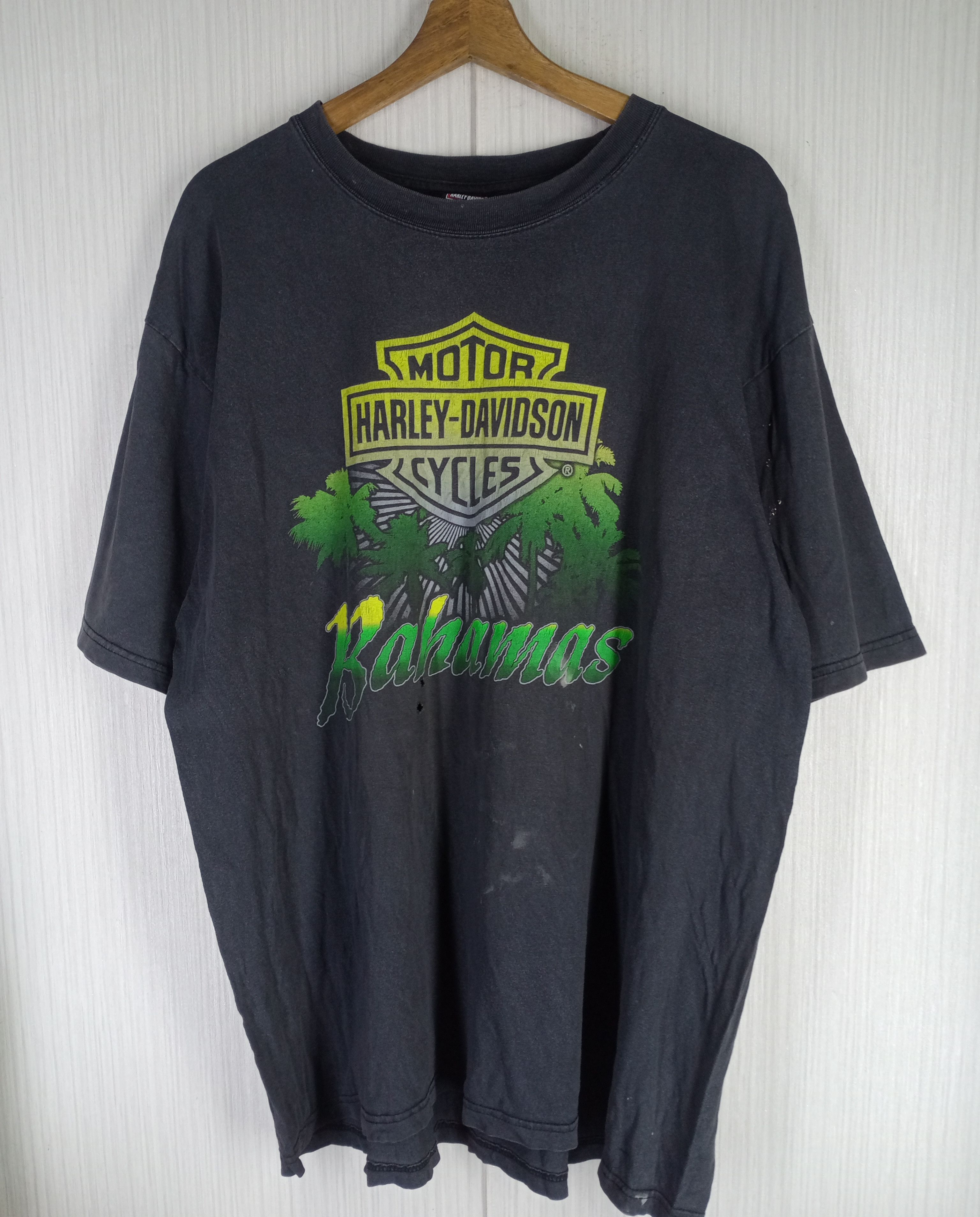Harley Davidson × Vintage Very Rare Vintage Harley Davidson Bahamas Tshirt Size US XL / EU 56 / 4 - 3 Thumbnail