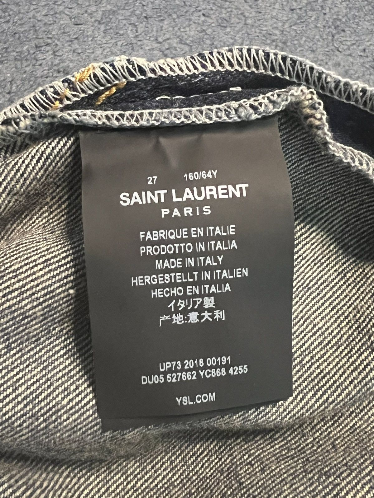 Saint Laurent Paris Saint Laurent D25 Bootcut Cropped Jeans Blue 27” NWOT Size 27" / US 4 / IT 40 - 6 Thumbnail