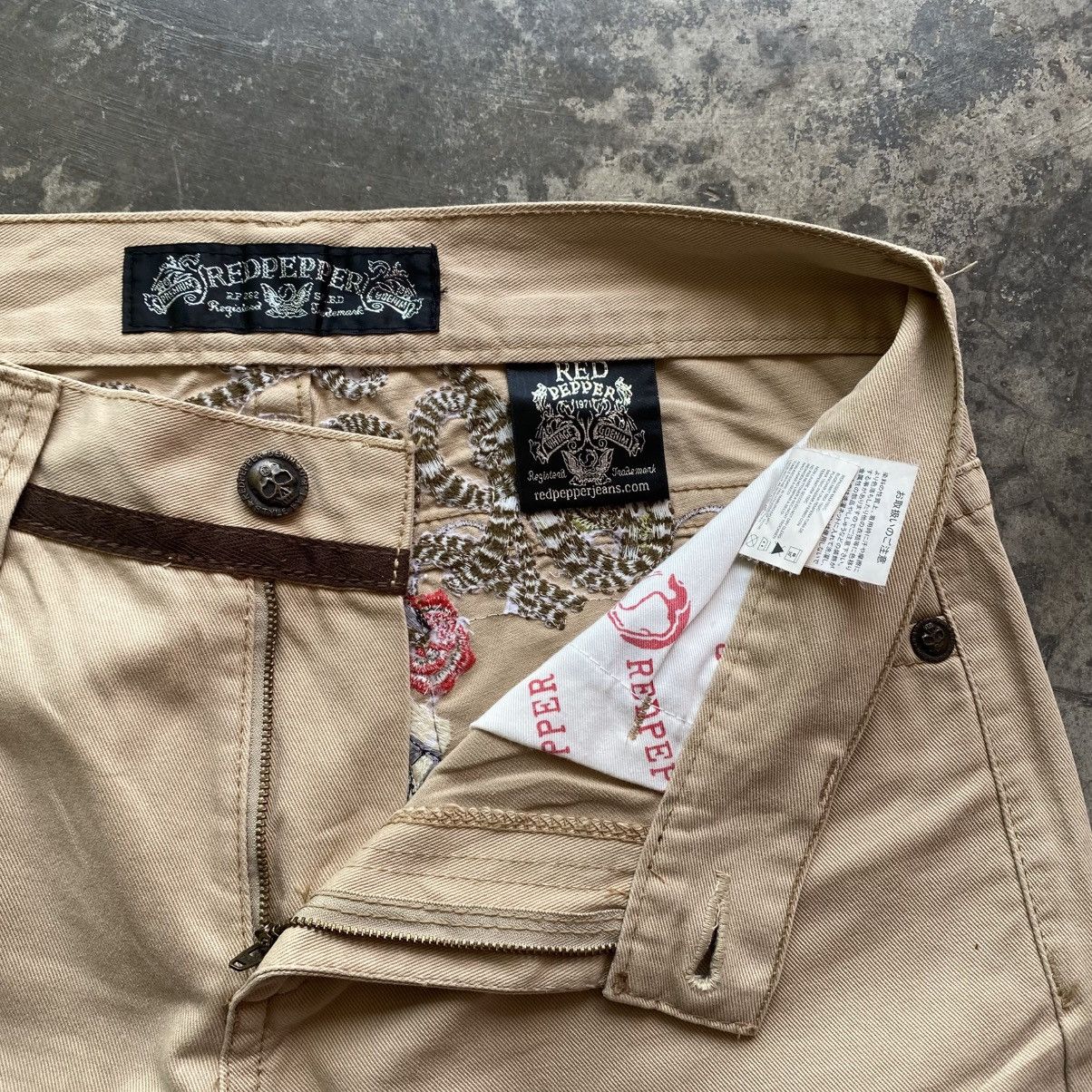 Japanese Brand RED PEPPER Embroidery Butthit DAICOCK YAMANE ED HARDY STYLE Size US 34 / EU 50 - 9 Thumbnail