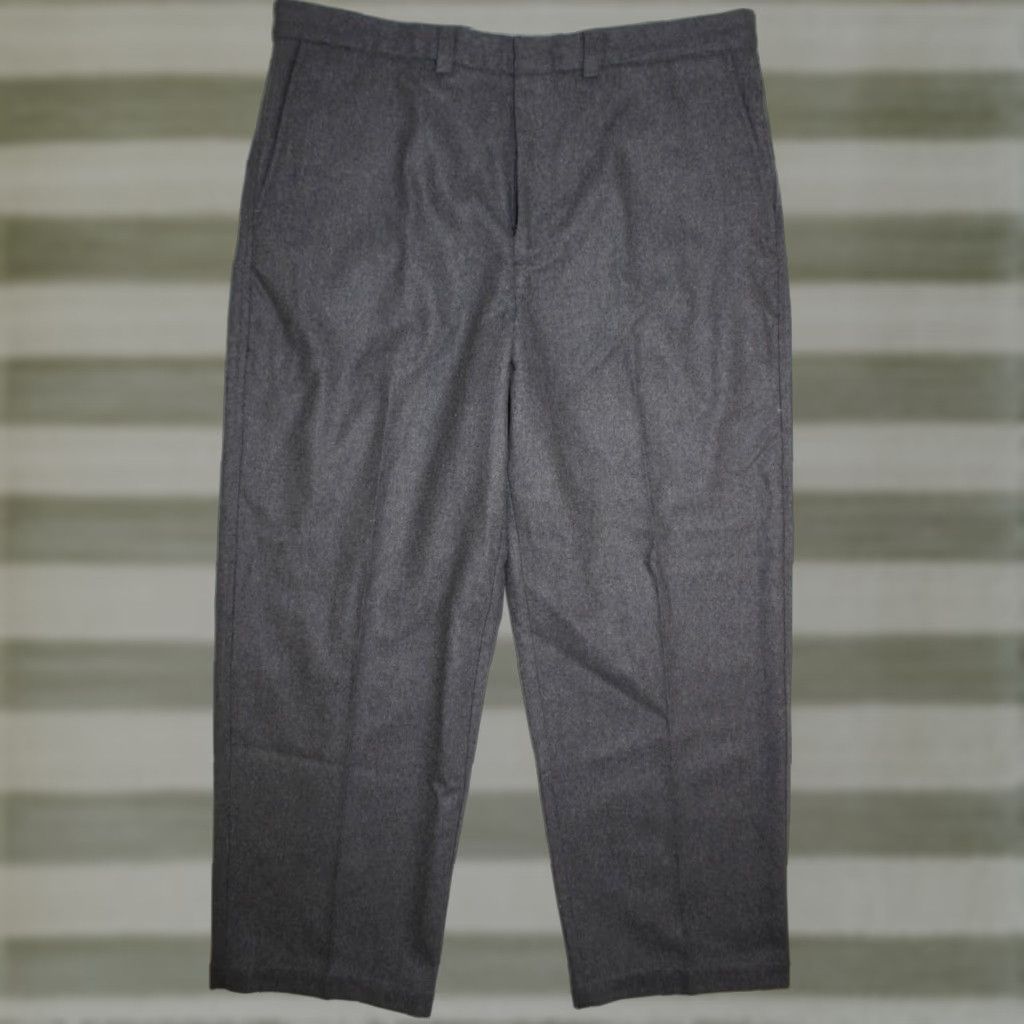Gap Vintage Gap Pants Mens 40x30 Wool Blend Flannel Trouser Classic Flat Front Gray Pants Size US 40 / EU 56 - 1 Thumbnail