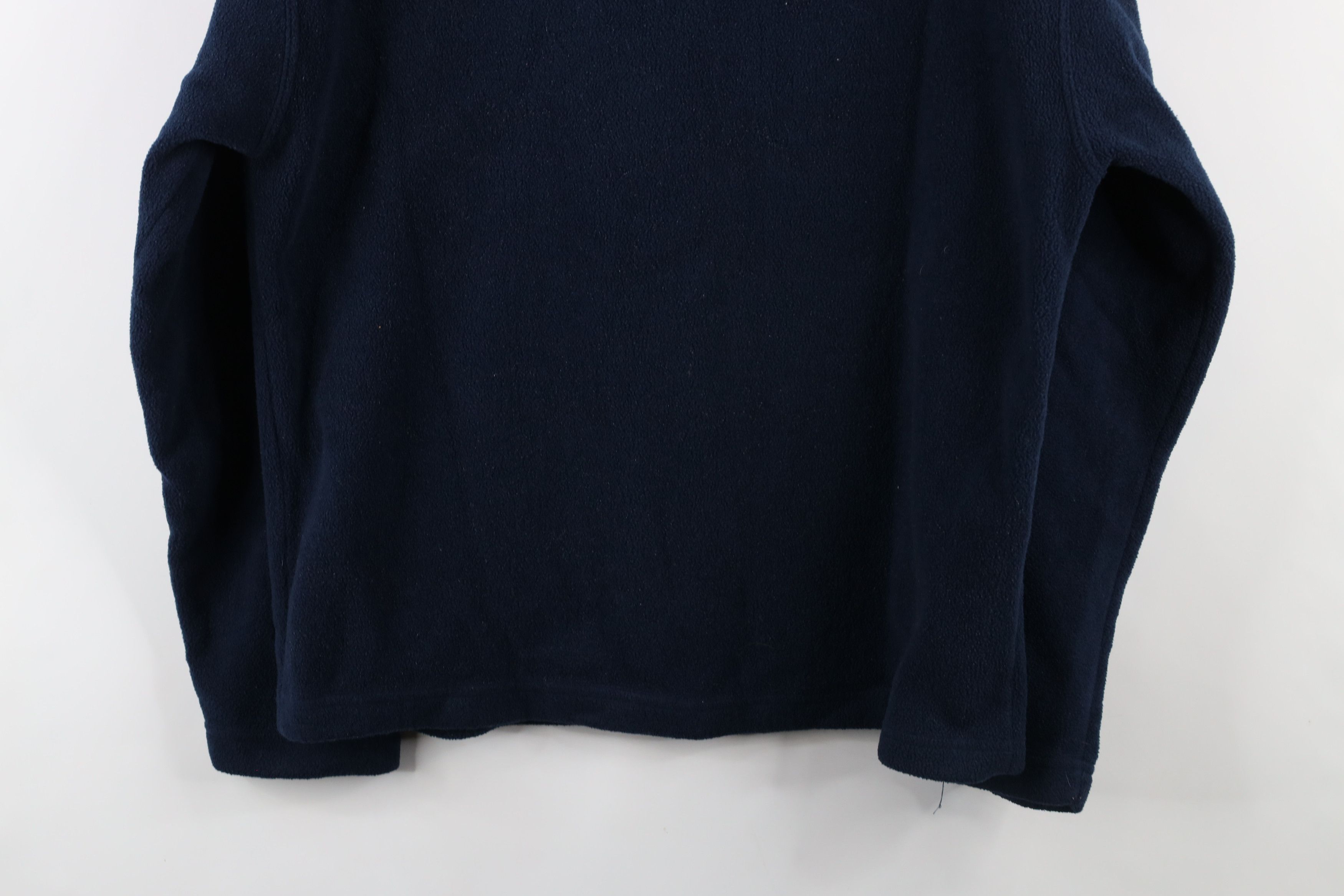 Gap × Vintage Vintage 90s Gap Blank Thick Fleece V-Neck Sweater Blue Size US L / EU 52-54 / 3 - 10 Thumbnail