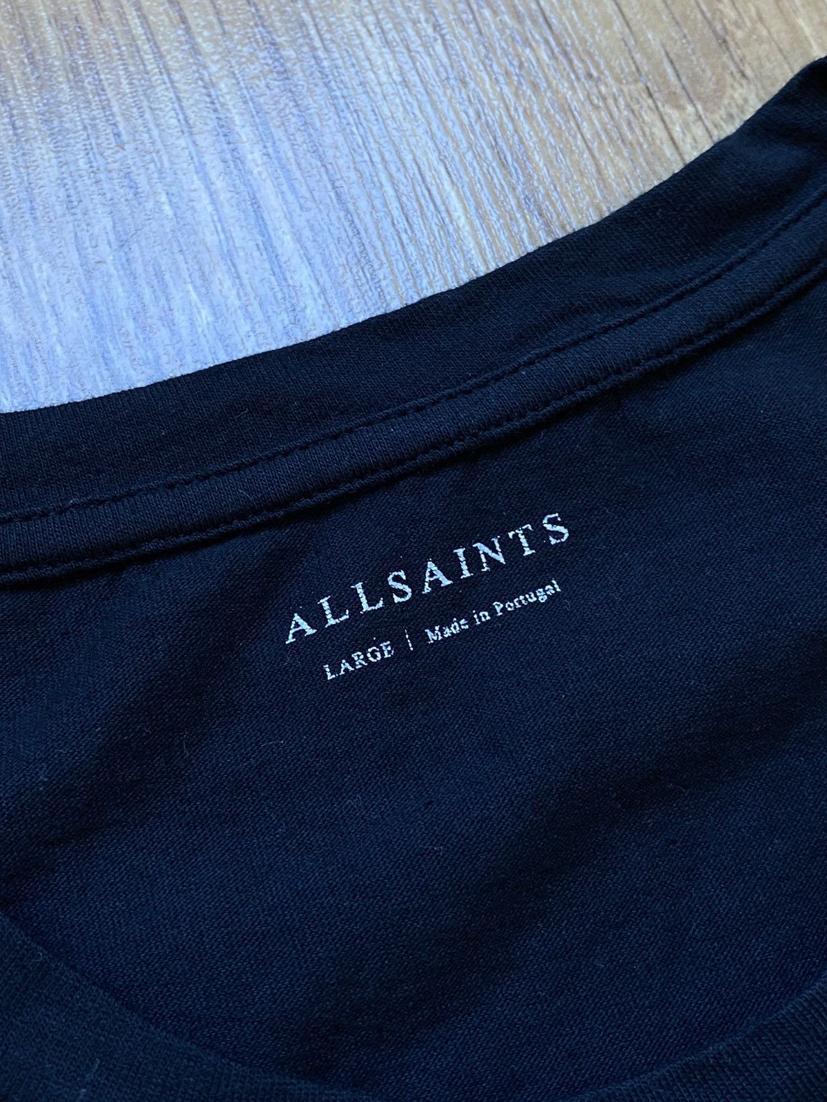 Allsaints AllSaints Black Cotton Graphic Tee L Size US L / EU 52-54 / 3 - 5 Thumbnail