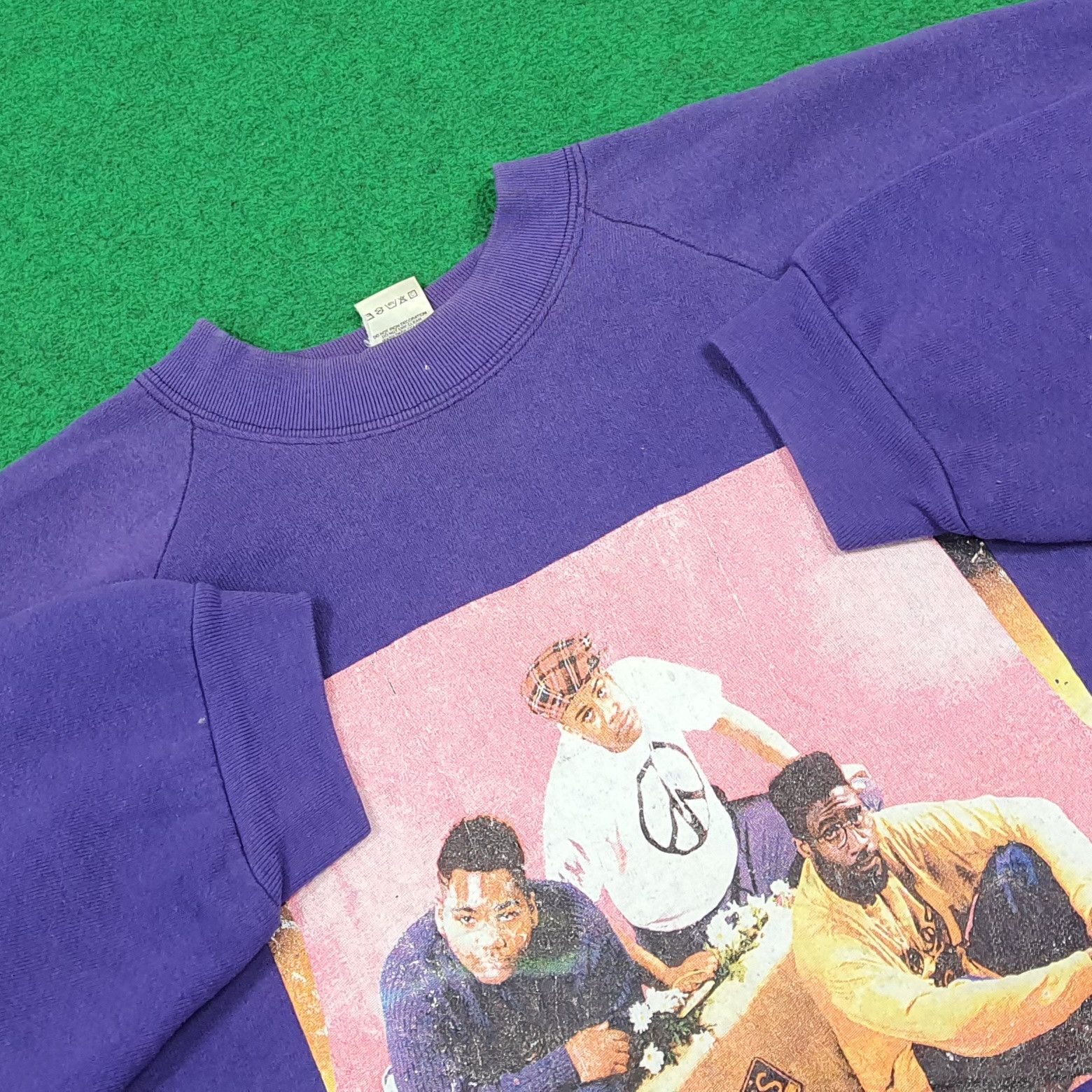 Fruit Of The Loom Vintage 90s La Soul 3 Feet Sweatshirt C289N13 Size US XXL / EU 58 / 5 - 4 Thumbnail