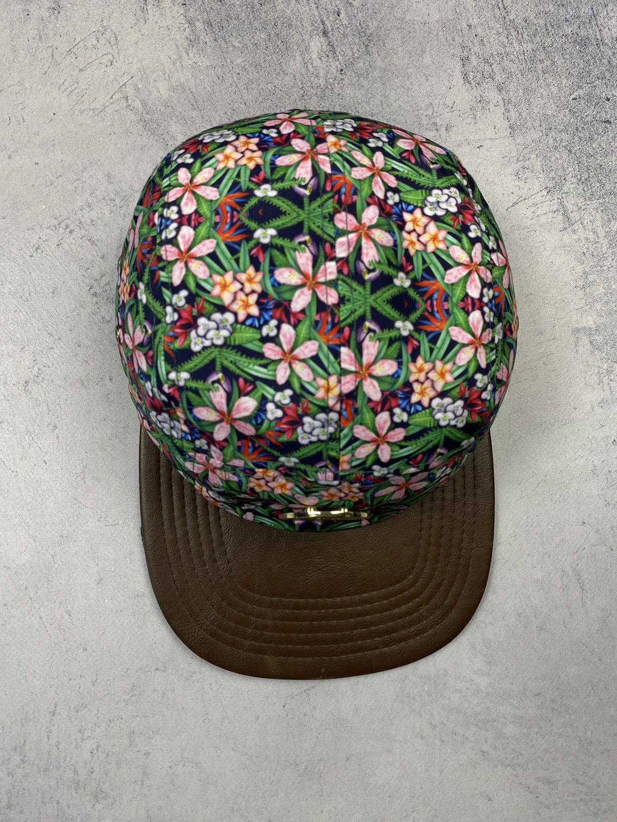 Other Hype Over Print Floral 5 Panel Cap hipster y2k Size ONE SIZE - 8 Thumbnail