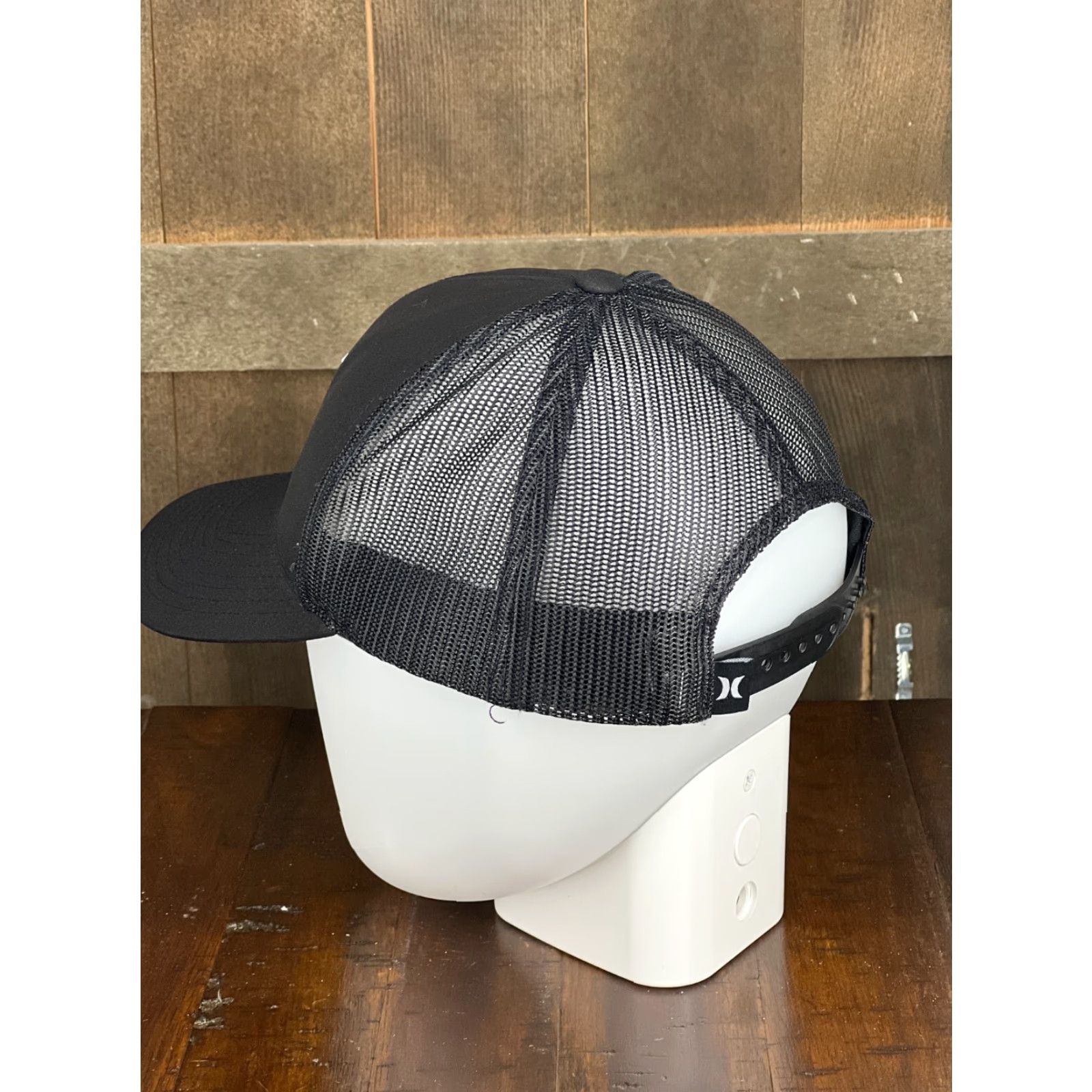 Hurley Hurley Hat Cap Snap Back Adult Black Polyester Blend Twill Logo Trucker Hat Men One Size Sports Casual Mens Size ONE SIZE - 4 Thumbnail