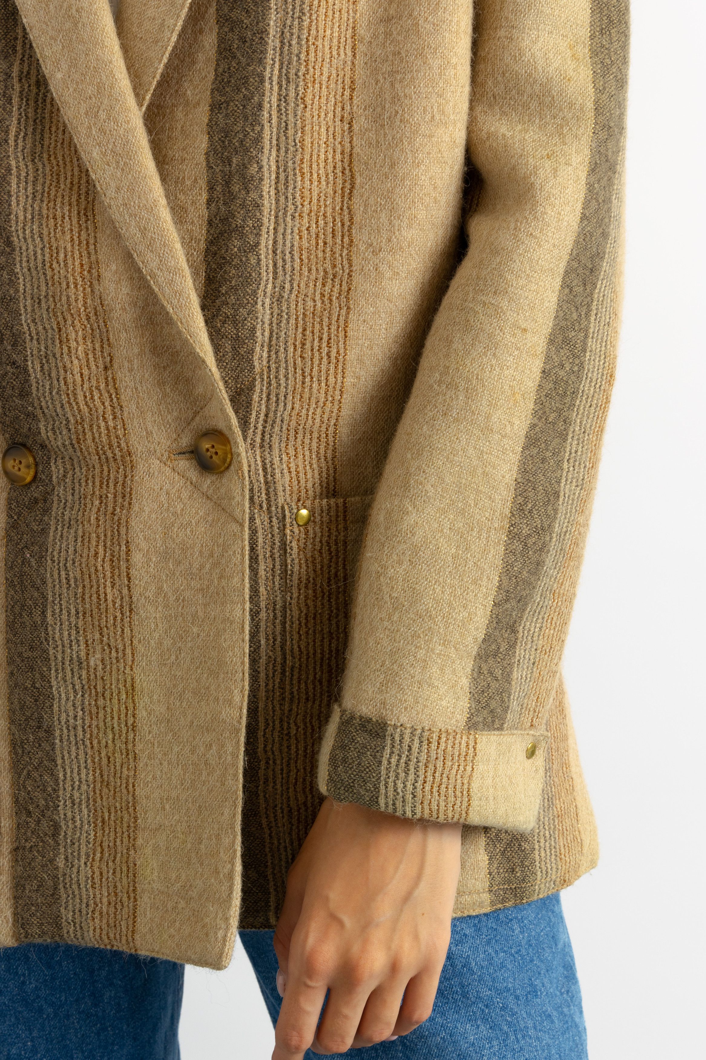 Vintage Vintage 80's Button Wool Pocket Blazer - Size Small 7750 Size S / US 4 / IT 40 - 7 Thumbnail