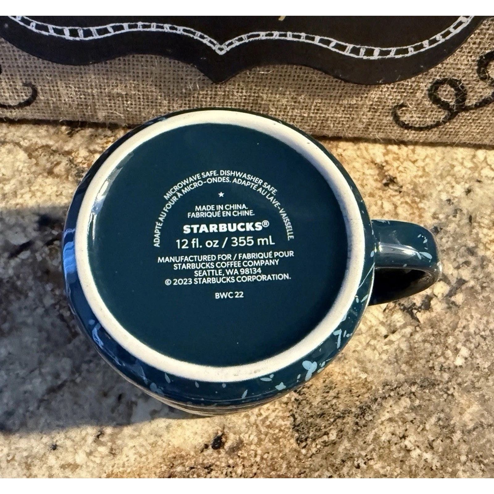 Other Starbucks 2023 Winter Blue & Splatter Ceramic 12 oz Coffee Size ONE SIZE - 3 Thumbnail
