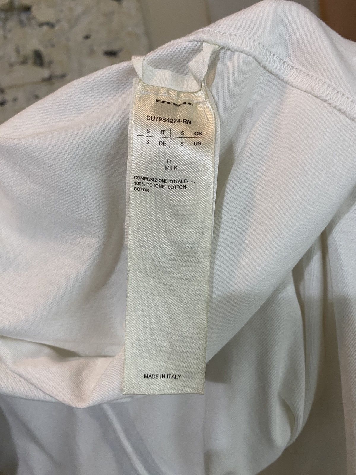 Rick Owens Drkshdw Rick Owens drksdw White basic T Size US S / EU 44-46 / 1 - 5 Thumbnail