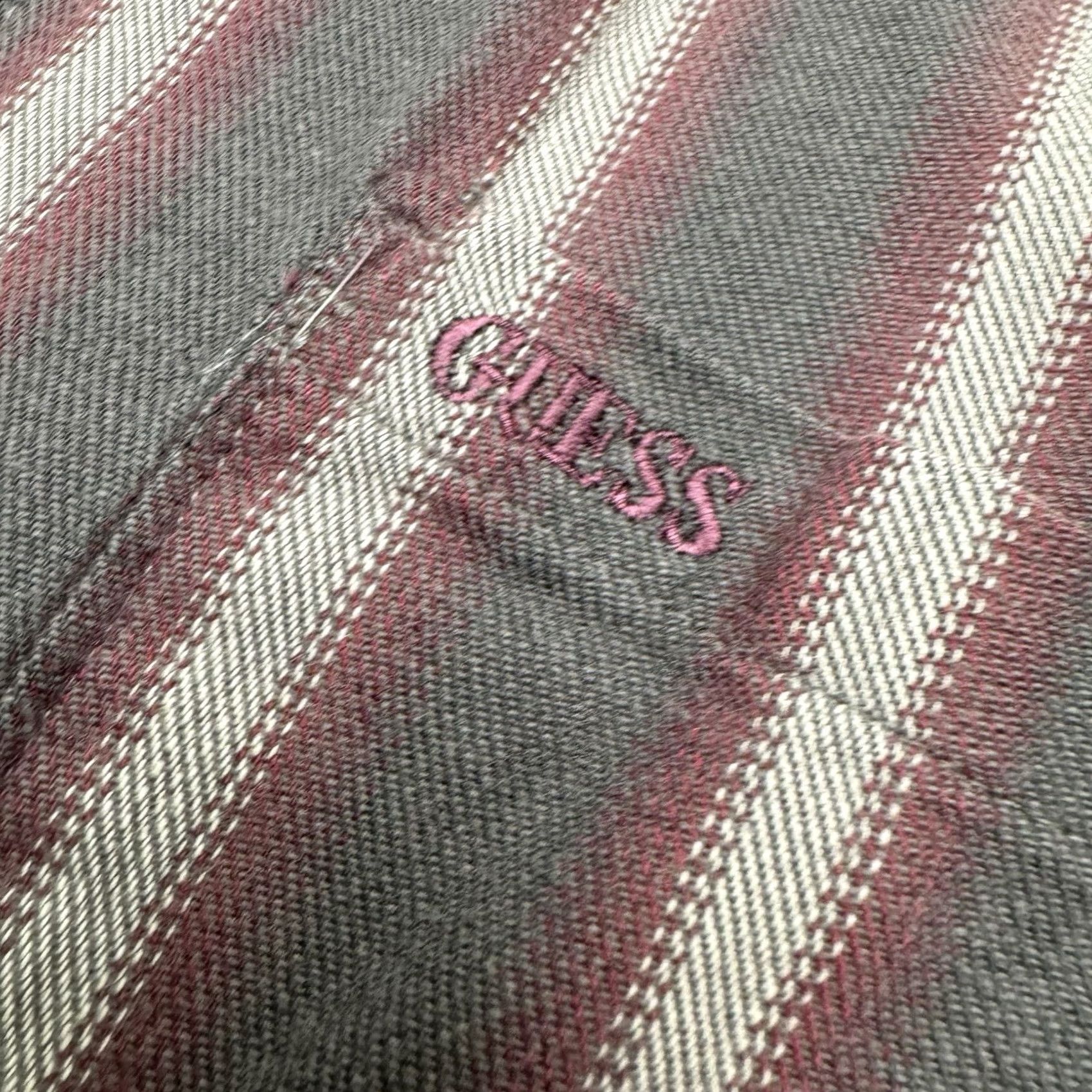 Guess VTG GUESS by Georges Marciano Men's XL Long Sleeve Button Down Made in USA Shirt Multicolor Striped Button-Up USA Mens XL Size US XL / EU 56 / 4 - 2 Thumbnail