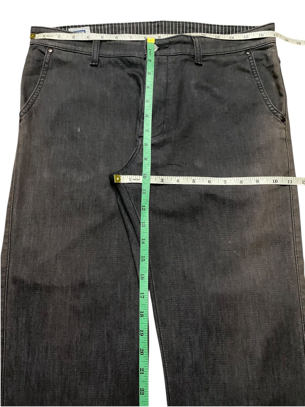 Edwin Vintage Japanese Brand Edwin S403S Black Denim Loose Jeans Size US 34 / EU 50 - 12 Thumbnail