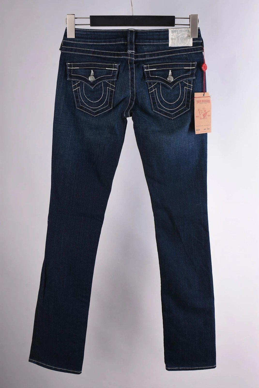 True Religion Women's True Religion Billy Straight Leg Blue Jeans W29 L33 Size 30" / US 8 / IT 44 - 3 Thumbnail