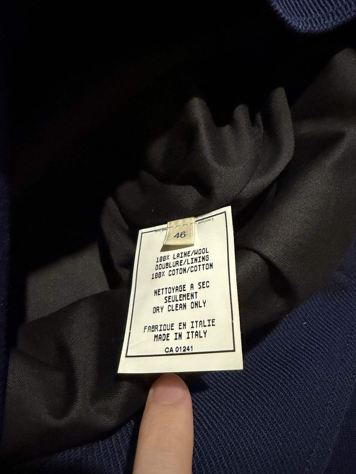Wales Bonner Wales Bonner Navy Delta Studded Jacket Size US S / EU 44-46 / 1 - 5 Thumbnail