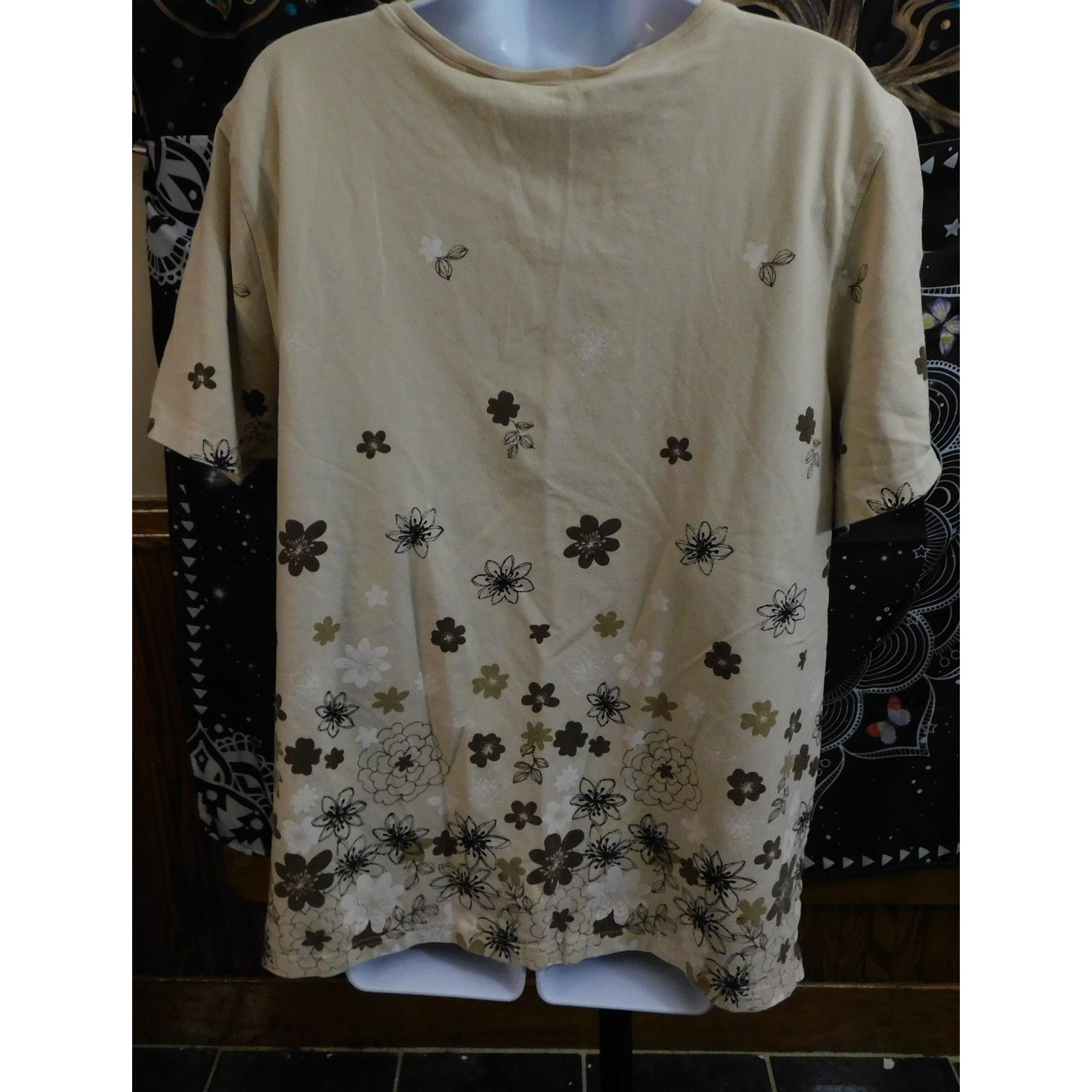 Other Vintage 90s Classic Elements Woman Floral Top Size 3XL / US 20-22 - 2 Thumbnail