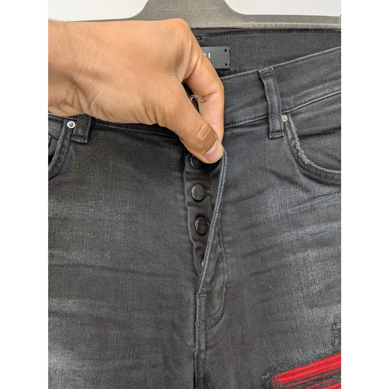 Amiri o1rshd1 Q:2 / MX1 Suede Jean in Vintage Black Size US 36 / EU 52 - 9 Thumbnail