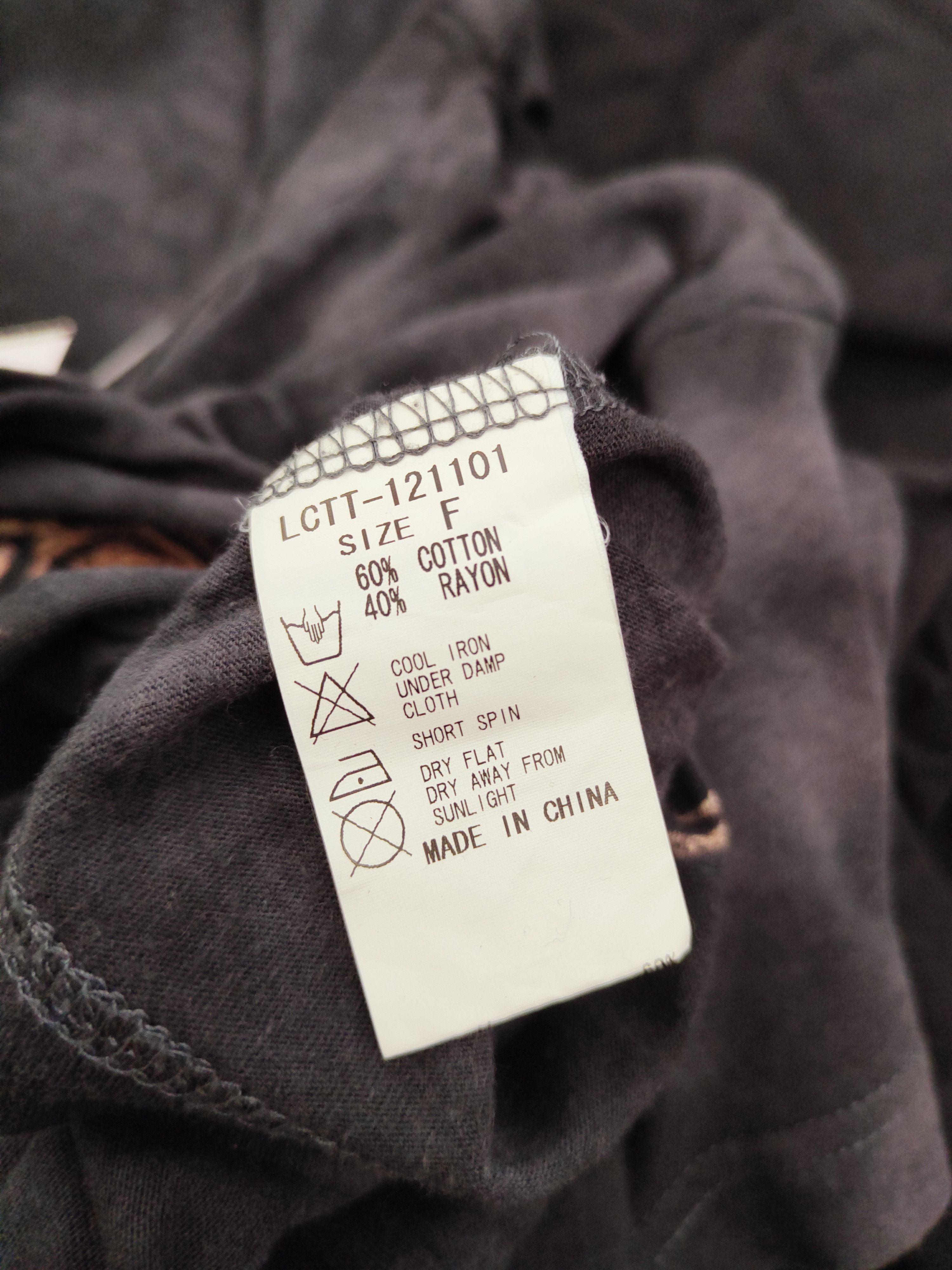 Japanese Brand Rosebud Black Short Sleeve T-shirts #W415 Size L / US 10 / IT 46 - 11 Thumbnail