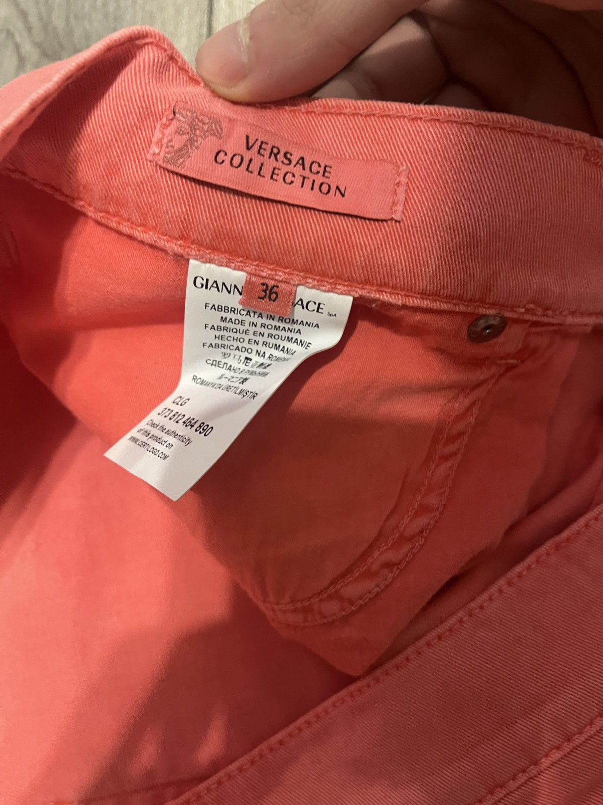 Versace Versace Collection Red Pants Size US 36 / EU 52 - 4 Thumbnail