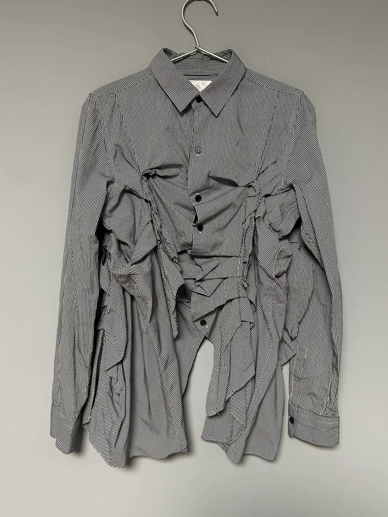 Comme des Garcons Comme Des Garcons Pleated check shirt Size S / US 4 / IT 40 - 1 Thumbnail