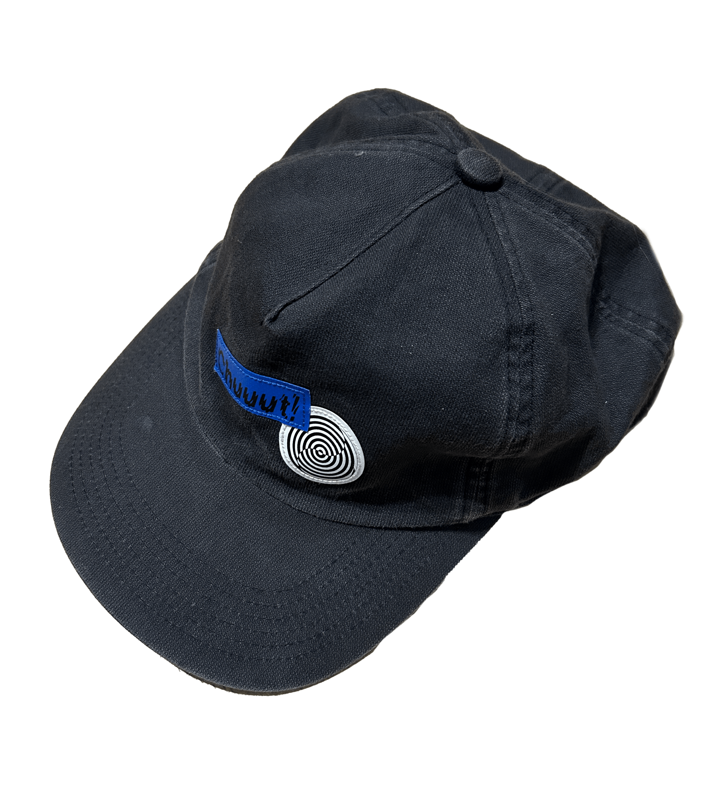image of Undercover Ss06 "t" Chuuut! Cap in Black, Men's