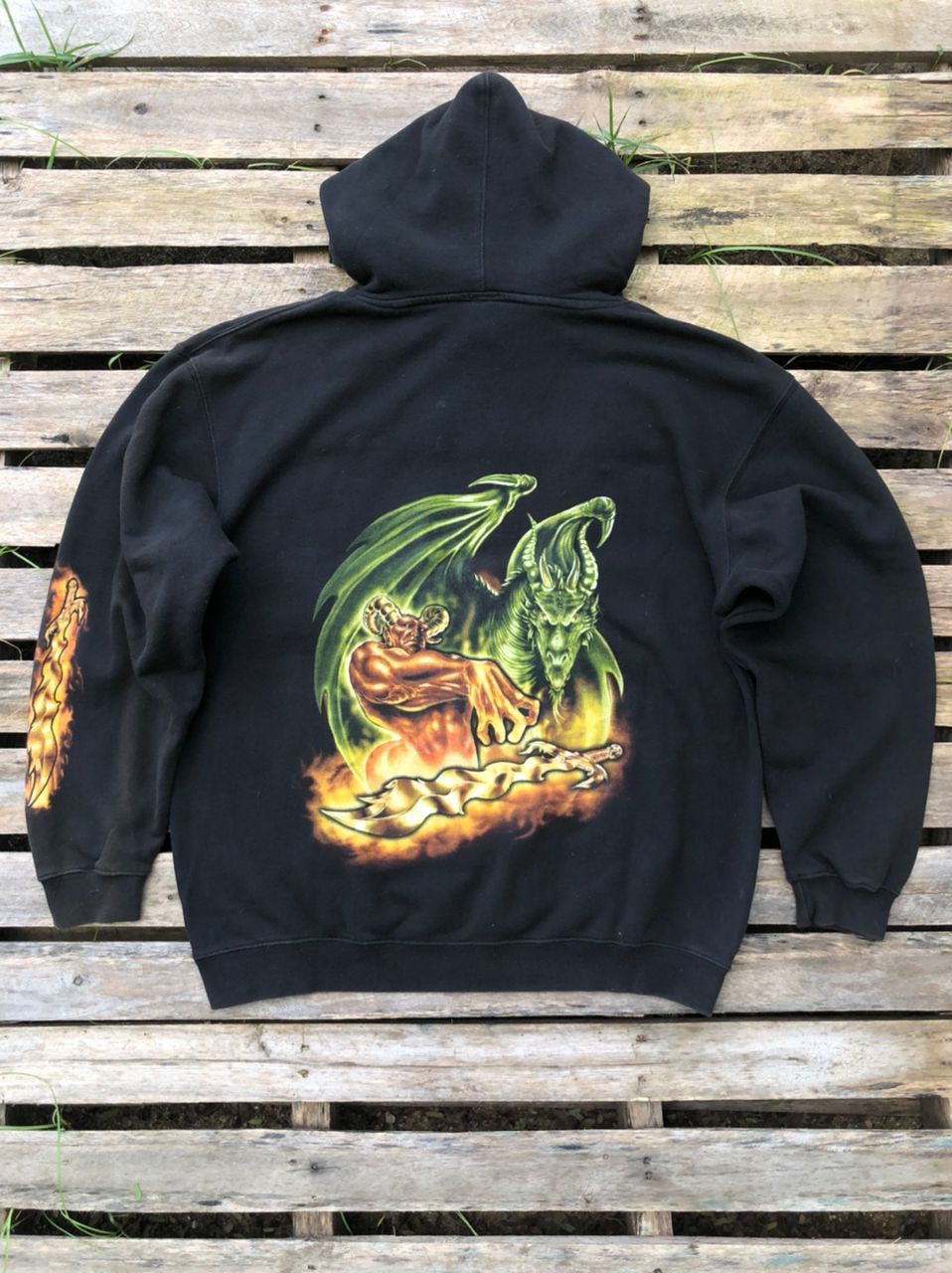 Playstation × The Game Vintage Realm Of Fire : God Of War Hoodie Size US L / EU 52-54 / 3 - 2 Thumbnail