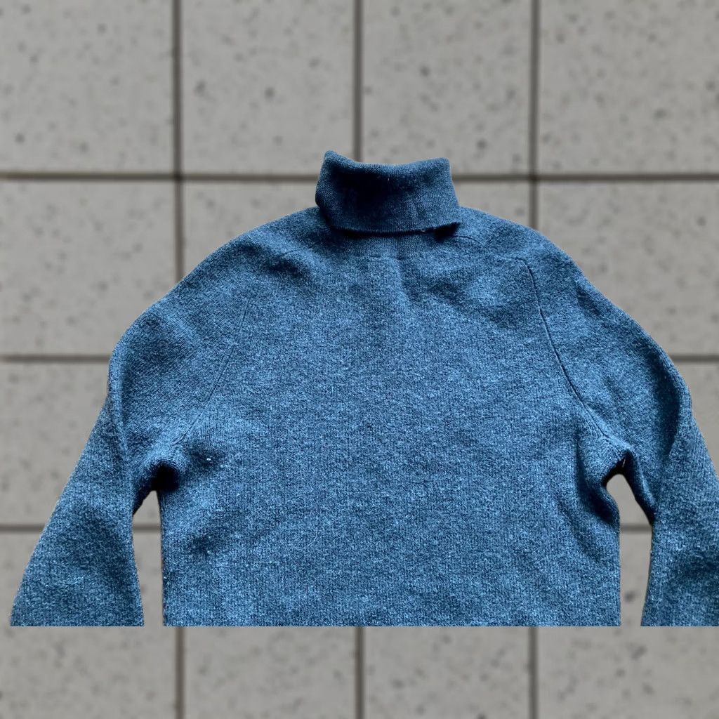 J.Crew J. Crew Sweater Mens Small Gray Merino Wool Turtleneck Pullover Saddle Sleeve Size US S / EU 44-46 / 1 - 1 Thumbnail