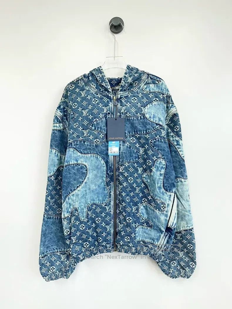 Louis Vuitton Louis Vuitton Blue presbyopic full-print structured panele Size US M / EU 48-50 / 2 - 1 Thumbnail