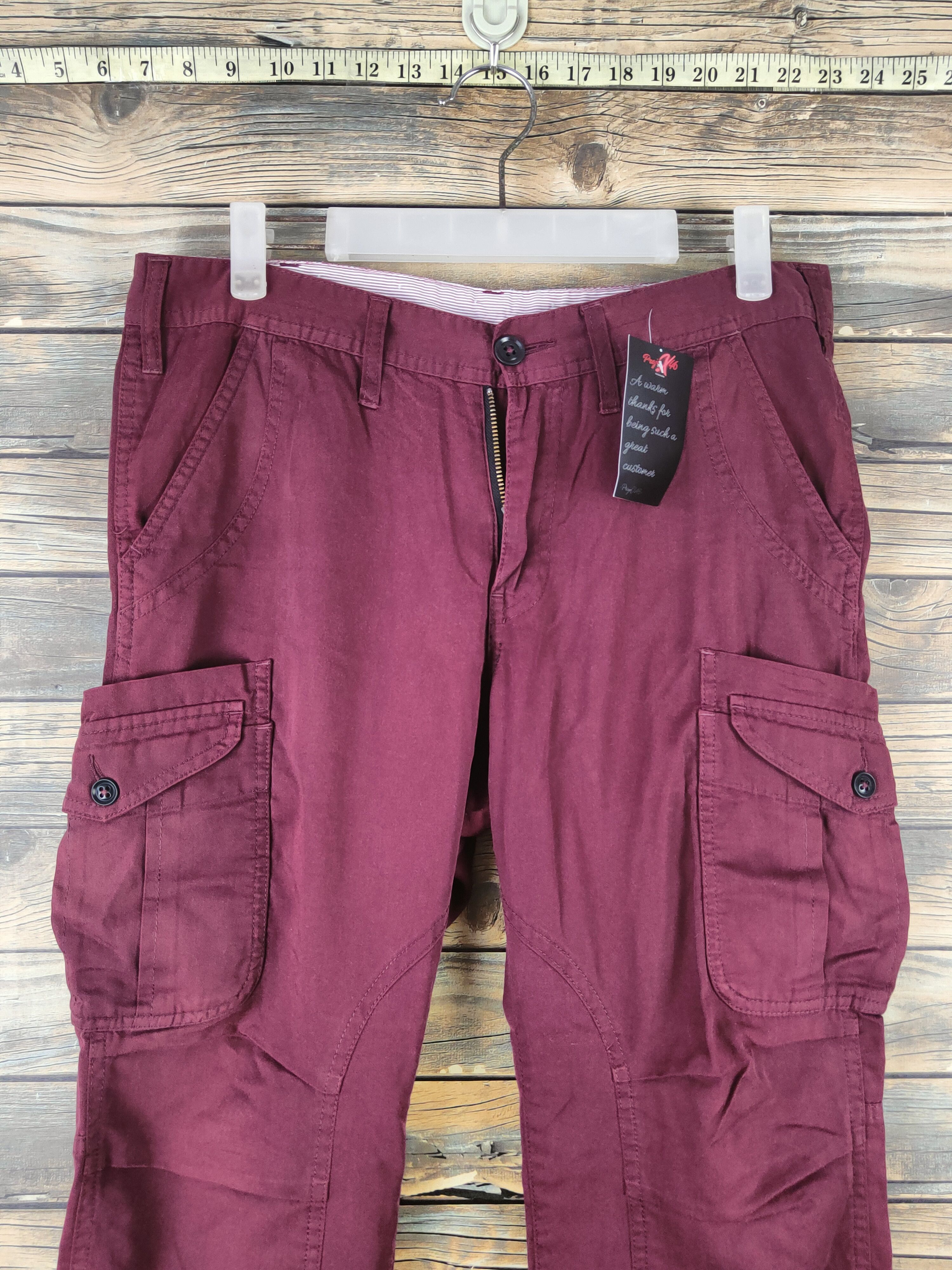 Japanese Brand DL TK Purple Multipocket Cargo Pants #46-096 Size US 31 - 2 Thumbnail