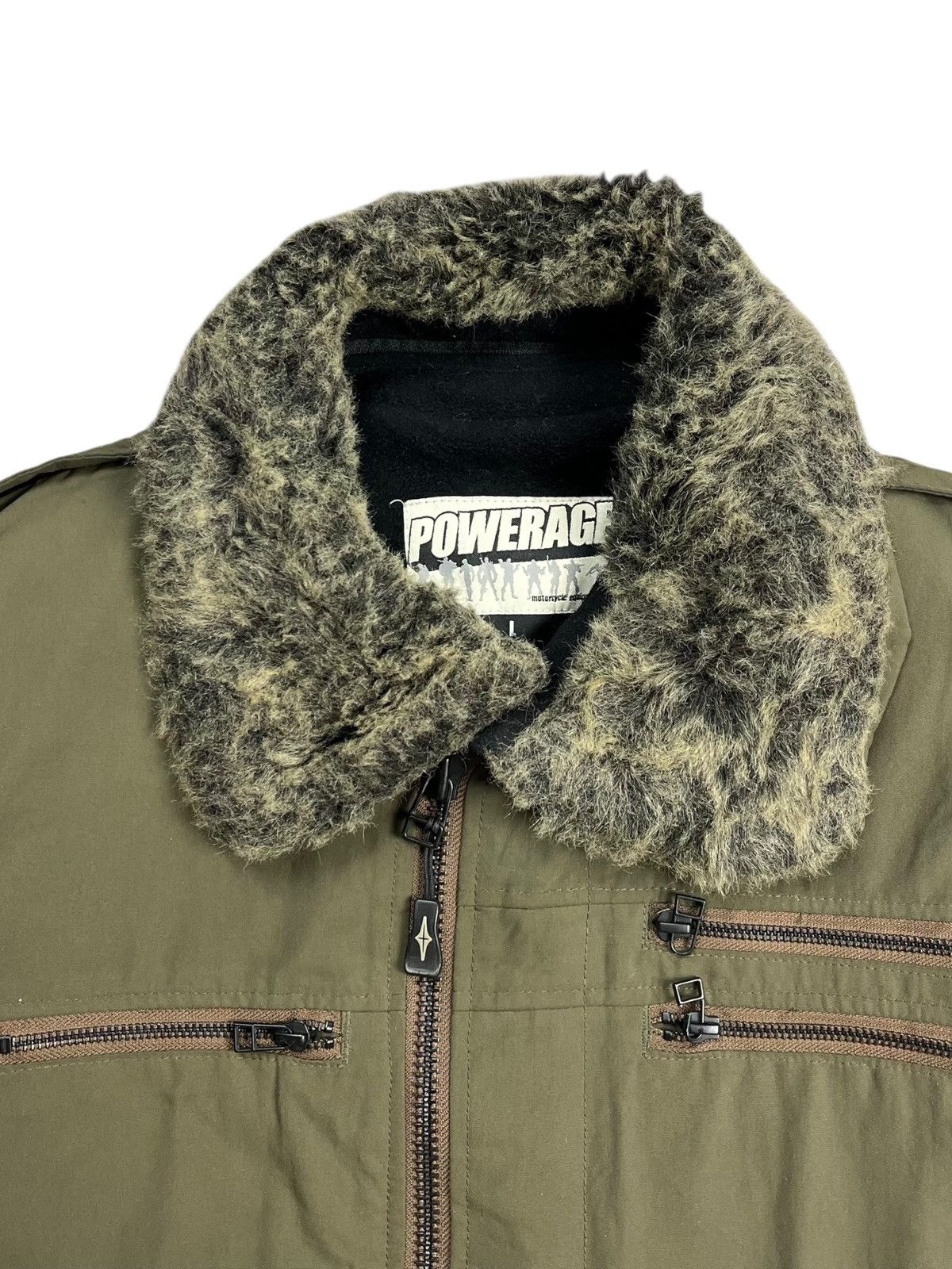 Isamu Katayama Backlash 2000s Powerage - Fur Collar Rider Cargo Jacket Size US M / EU 48-50 / 2 - 10 Thumbnail