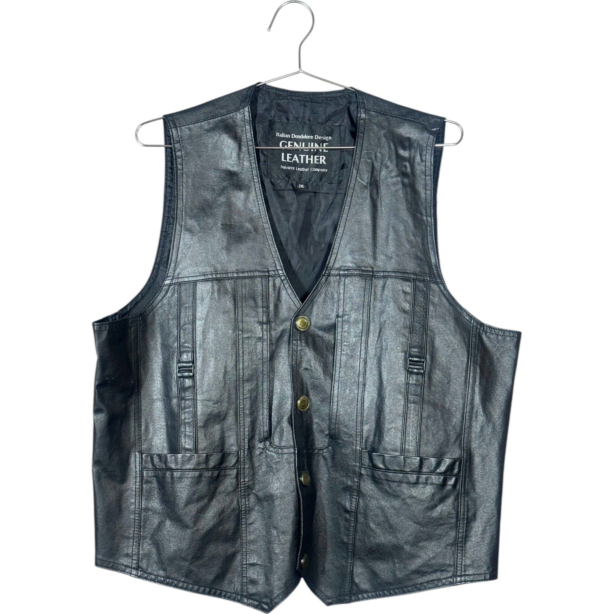 Other Vintage Genuine Leather Vest Size US XXL / EU 58 / 5 - 1 Thumbnail