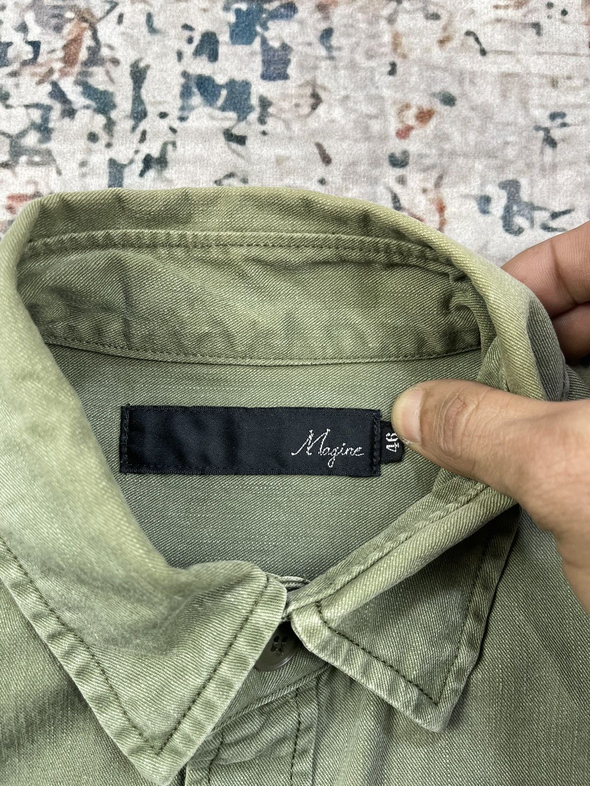 Vintage Magine Japan U.S Army Quarter Sleeve Workshirt Size US XS / EU 42 / 0 - 12 Thumbnail