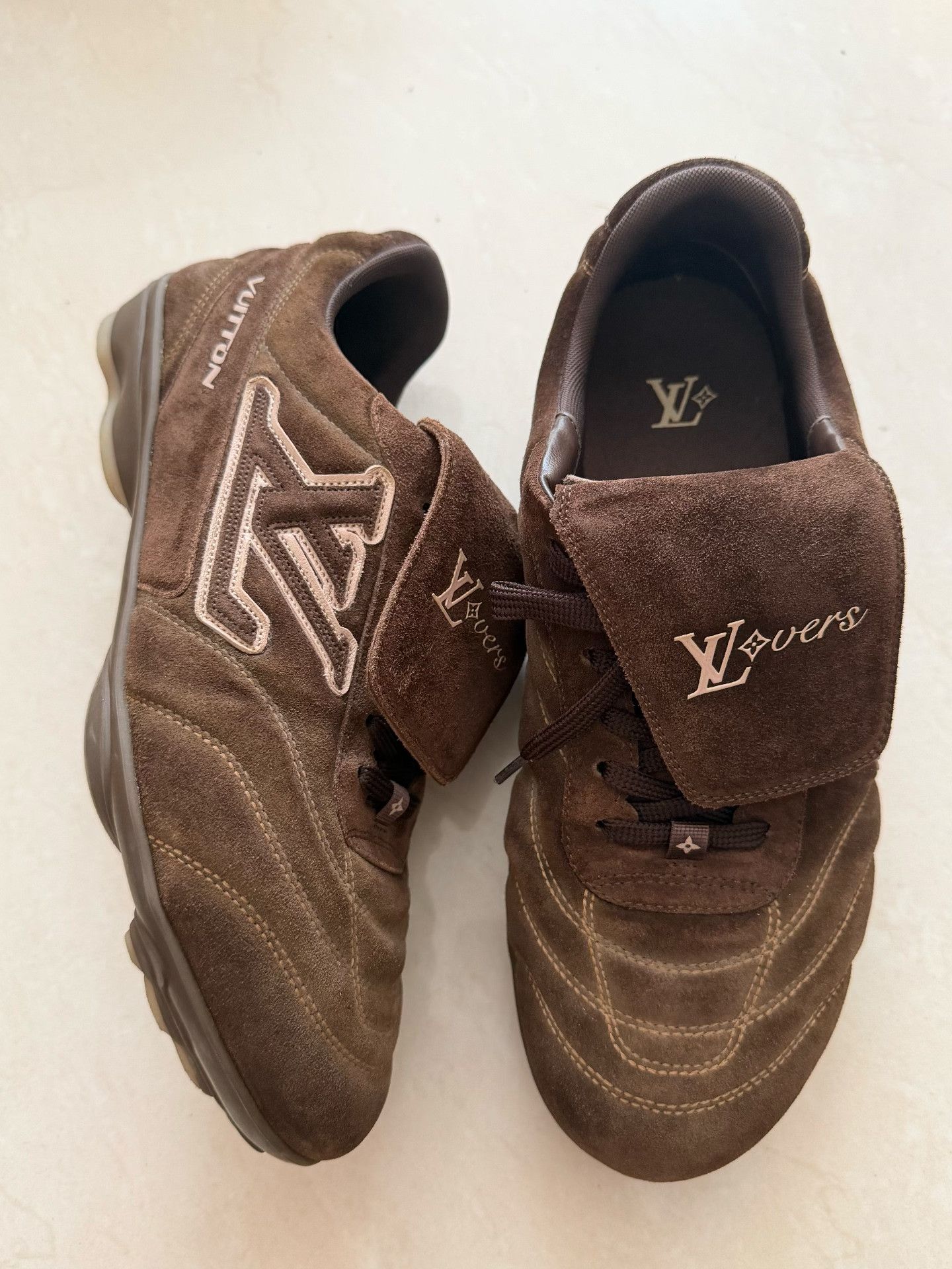 Louis Vuitton Louis Vuitton Footprint Soccer Suede Shoes Size US 7 / EU 40 - 1 Thumbnail