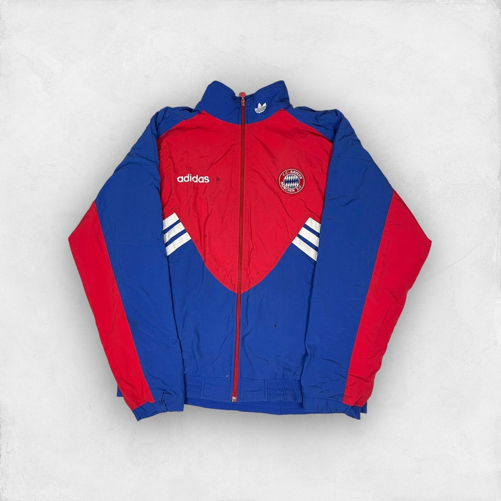 Adidas × Vintage Vintage Adidas Men's Red FC Bayern Munich Football Jacket M Size US M / EU 48-50 / 2 - 1 Thumbnail