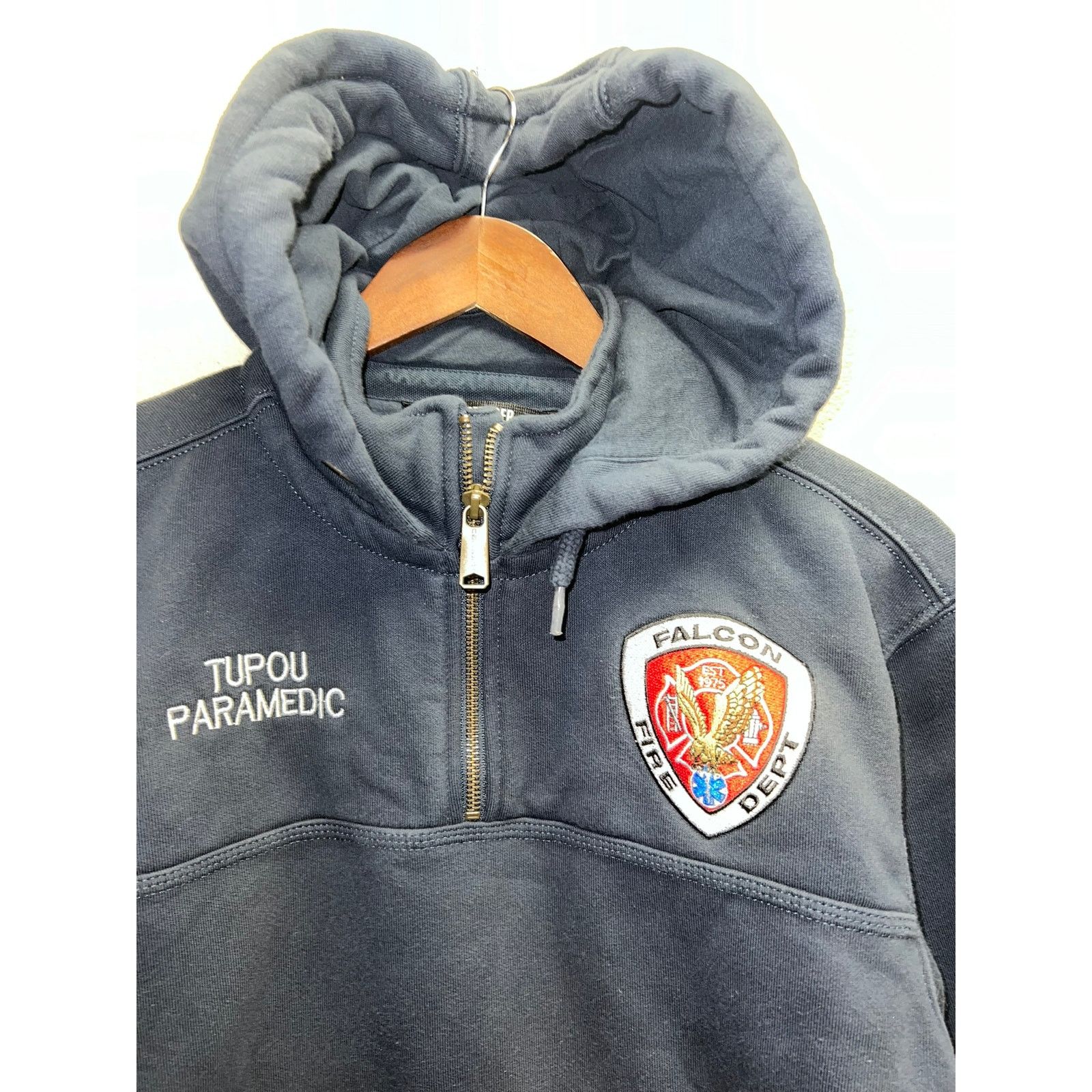 Vintage Carhartt Rain Defender Hoodie Falcon Fire Tupou Paramedic S Size US S / EU 44-46 / 1 - 2 Thumbnail