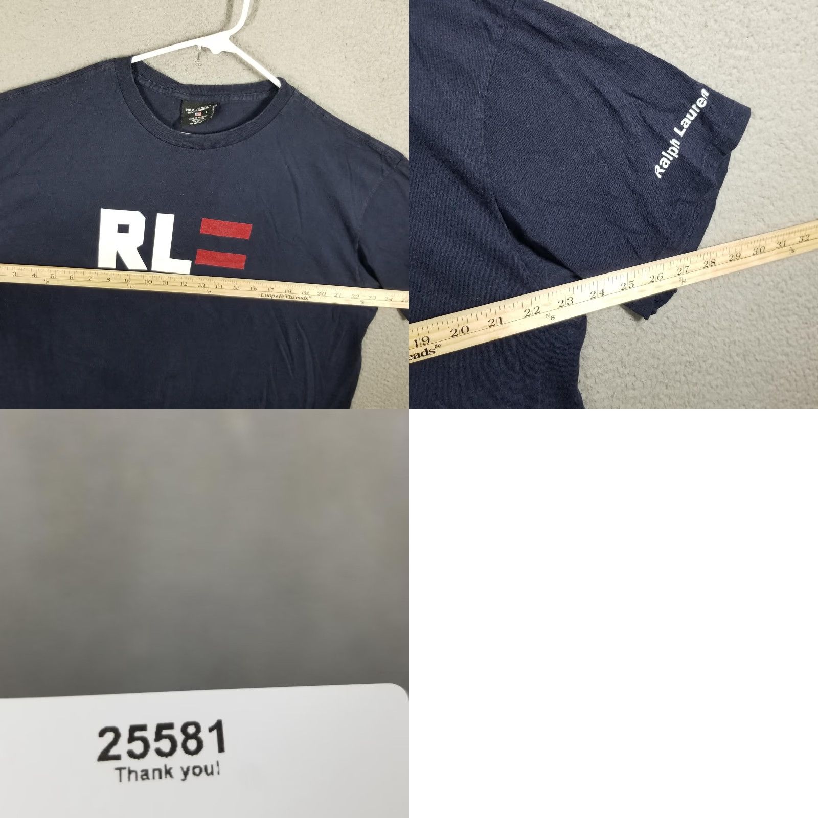 Ralph Lauren VINTAGE Polo Jeans Co. Ralph Lauren Shirt Mens Large Blue RL Logo Graphic T-Shirt Size US L / EU 52-54 / 3 - 8 Thumbnail