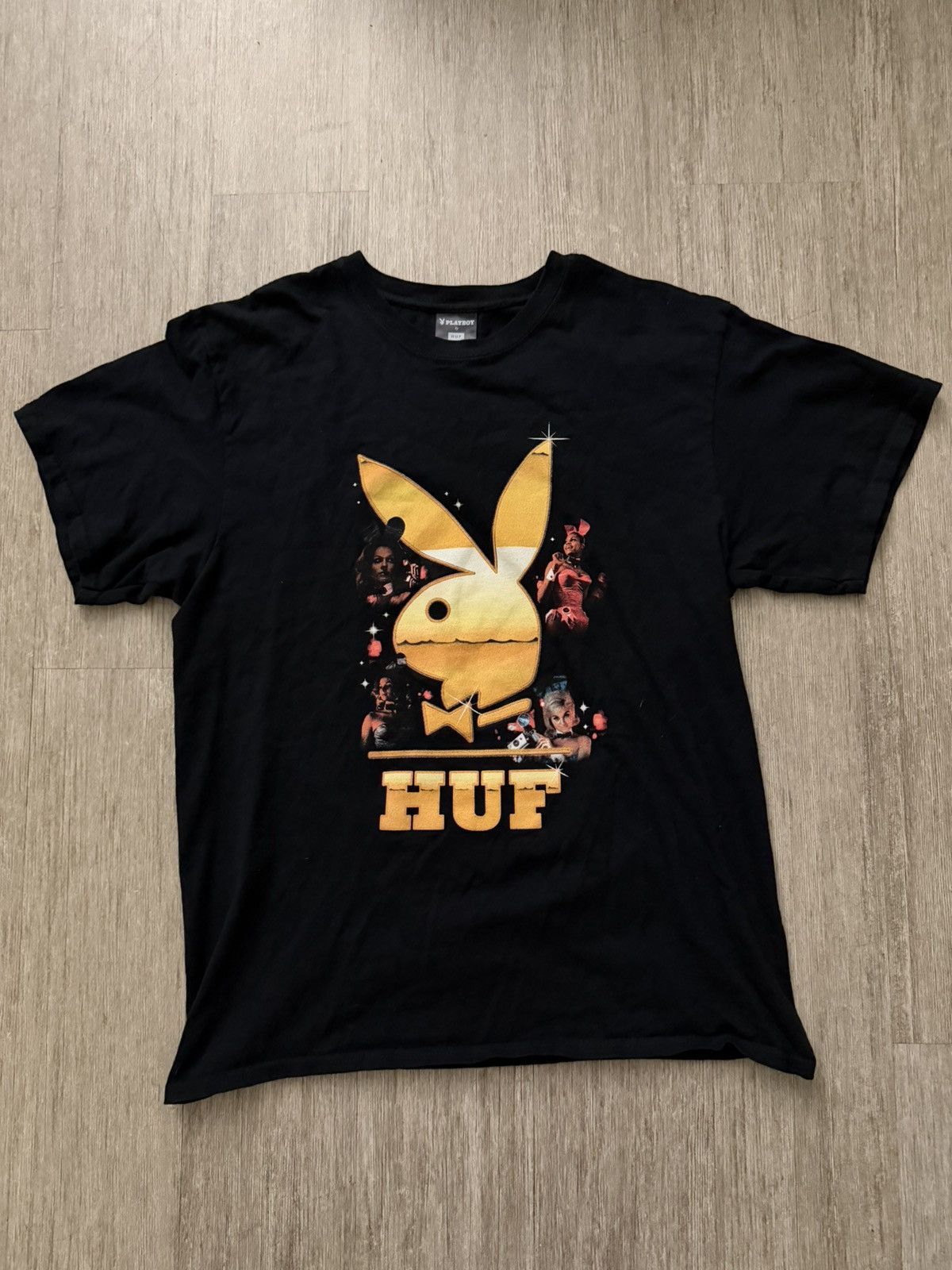 Huf Huf X Playboy Club Tour Short Sleeve Tee ‘Black’ Size US L / EU 52-54 / 3 - 1 Thumbnail