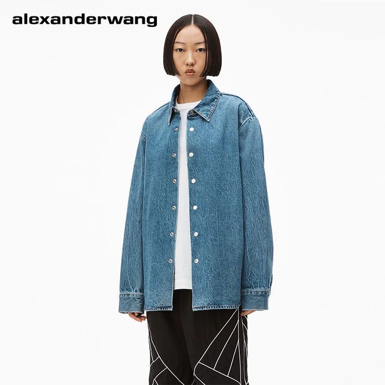 Alexander Wang Alexander Wang Oversized Denim Shirt Blue- Size S / US 4 / IT 40 - 1 Thumbnail
