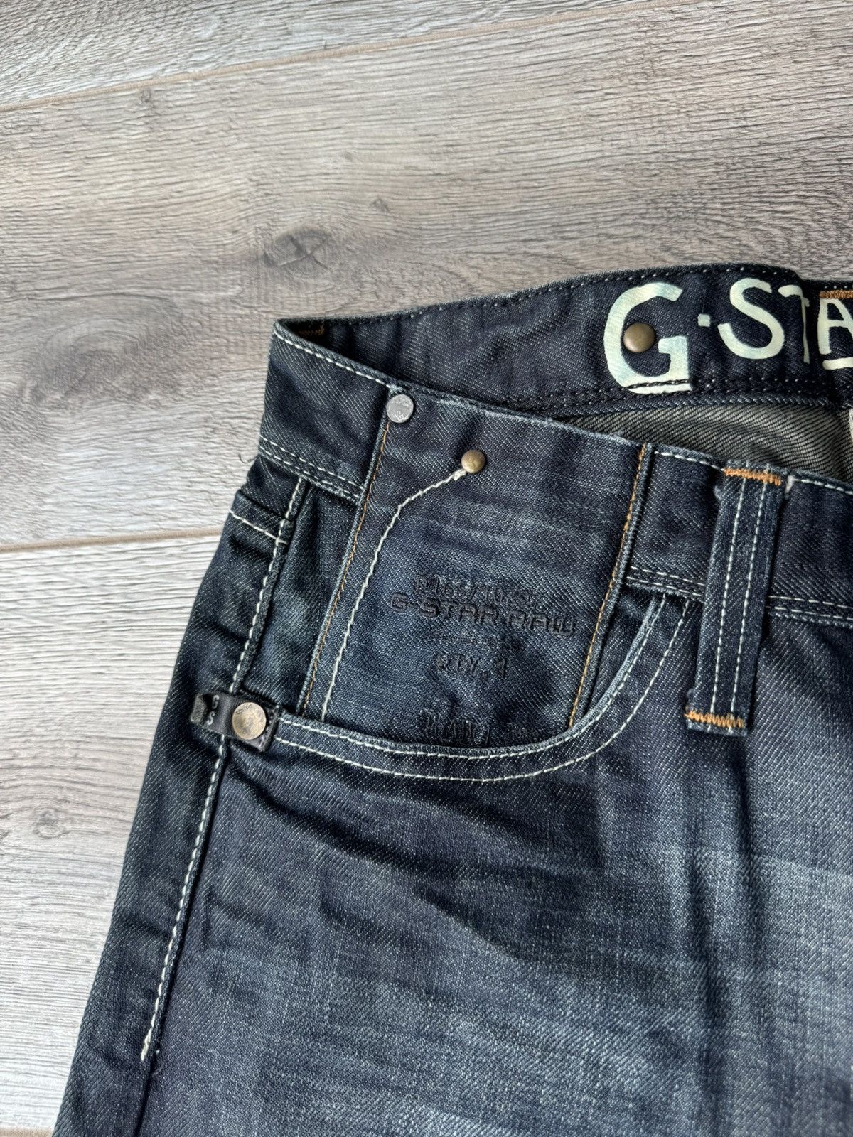 G-Star G Star Raw Straight Fit Men's Jeans Size US 32 / EU 48 - 7 Thumbnail