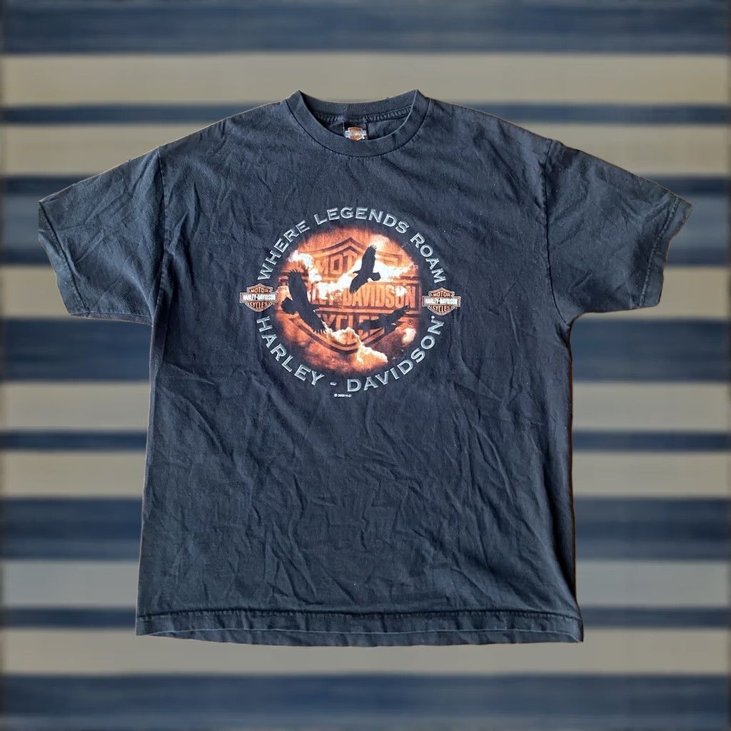 Harley Davidson VINTAGE Harley-Davidson Flying Eagles Wisconsin Biker T-Shirt XL Size US XL / EU 56 / 4 - 1 Thumbnail