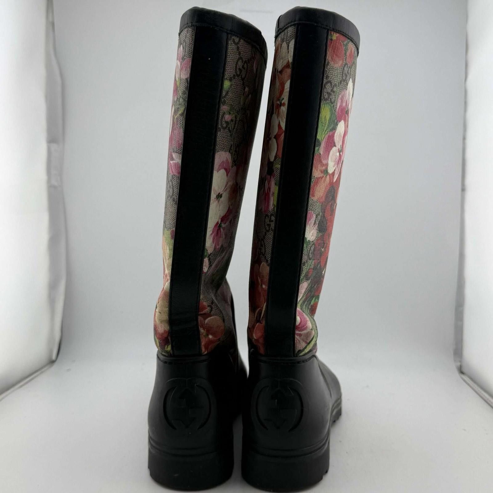 Gucci Gucci Floral Bloom Rubber Rain Boots 36EU Used No Box Size US 6 / EU 39 - 5 Thumbnail