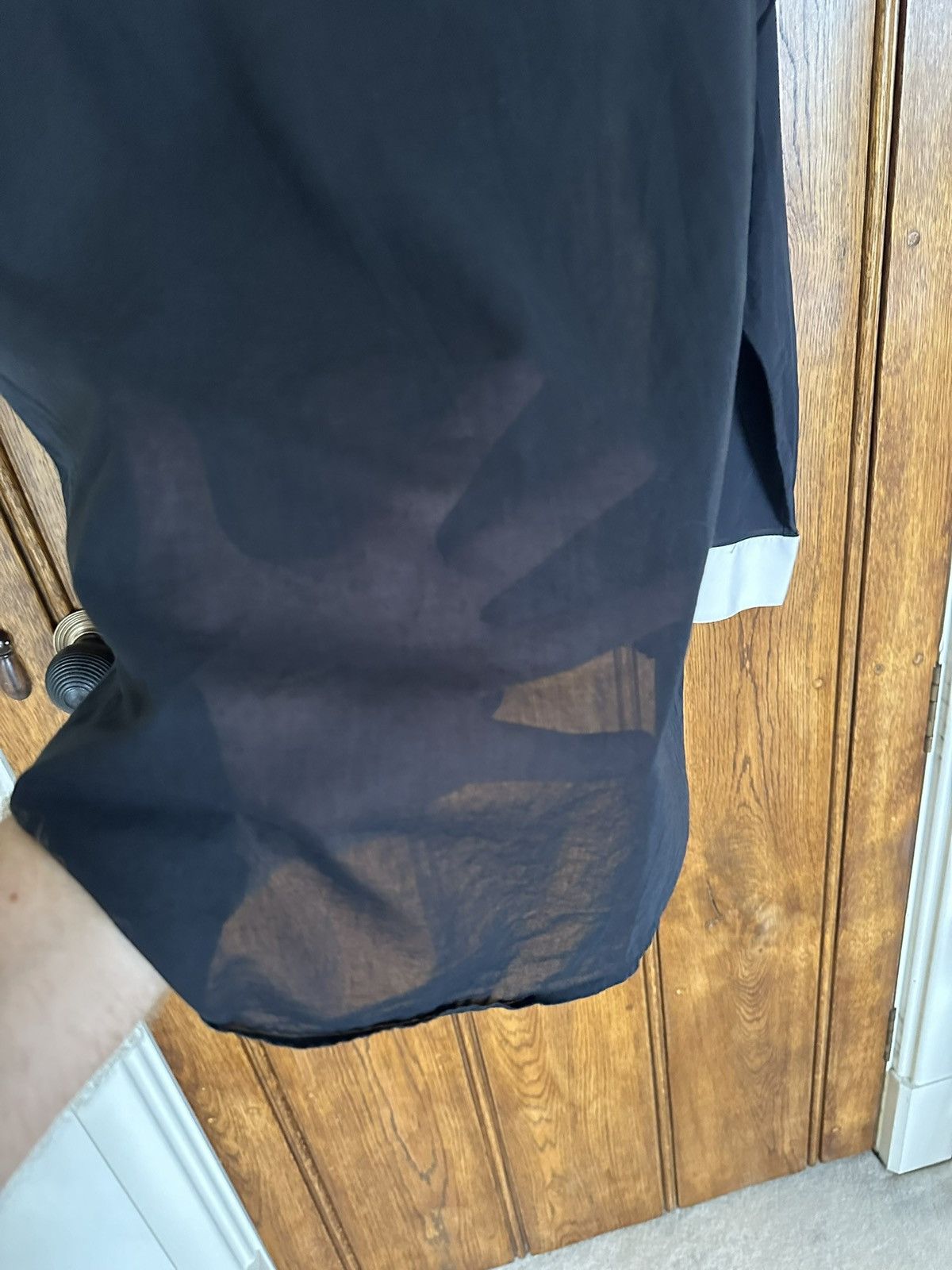Saint Laurent Paris SS13 Saint Laurent semi sheer dinner Henley grandad shirt 42 Size US L / EU 52-54 / 3 - 20 Thumbnail
