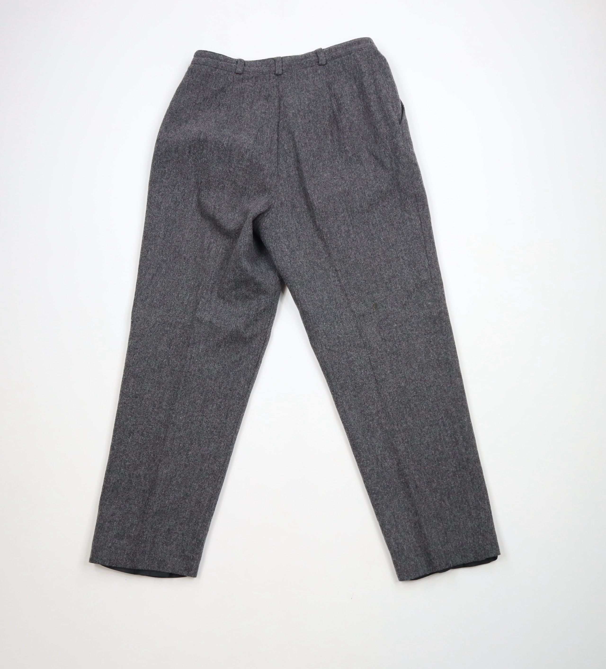 Vintage Vintage 90s Streetwear Wool Pleated Straight Leg Chino Pants Size 32" / US 10 / IT 46 - 7 Thumbnail