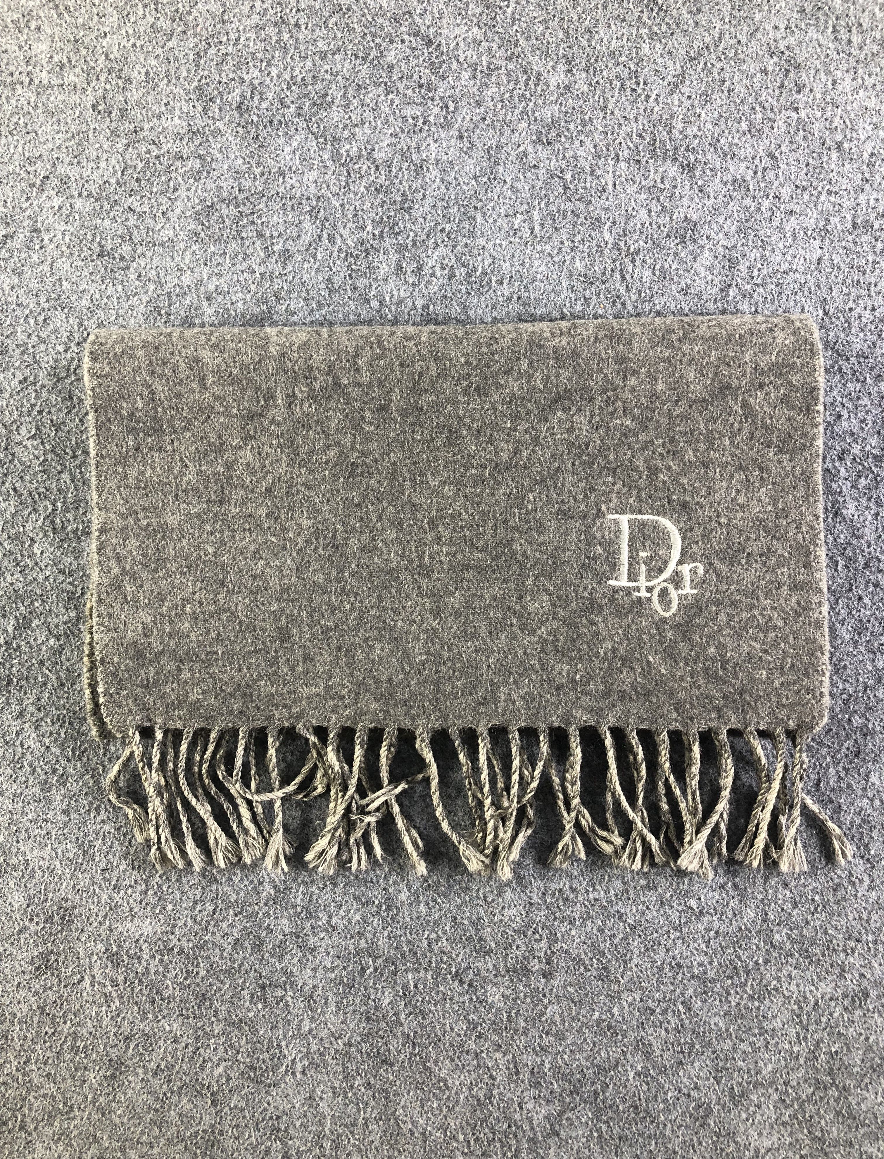 Vintage Christian Dior Wool Scarf / Muffler / Neckwear SS1403 Size ONE SIZE - 8 Thumbnail