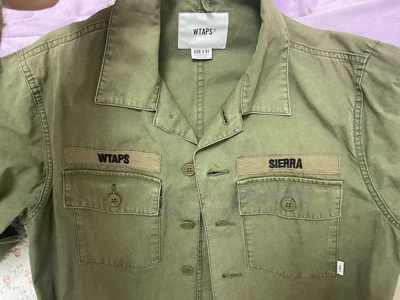 Wtaps Wtaps Two military green workwear shirts Size US S / EU 44-46 / 1 - 5 Thumbnail