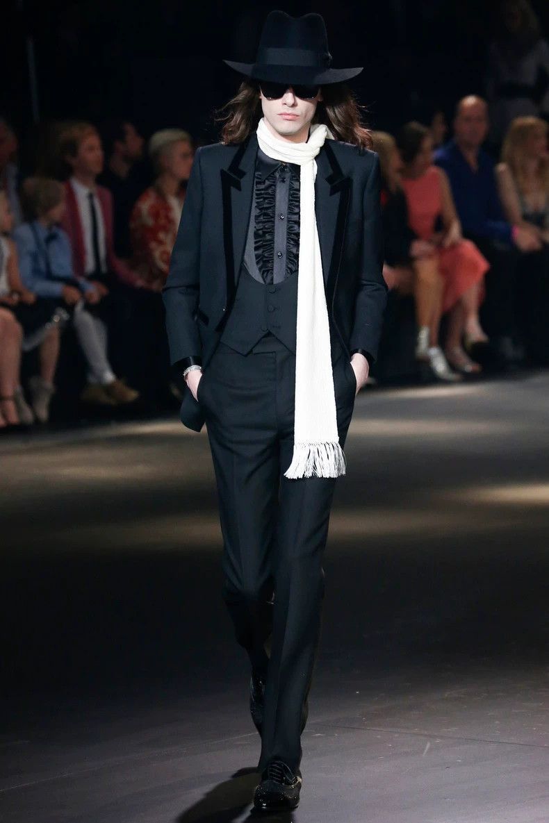 Saint Laurent Paris Saint Laurent Paris 16fw wool micro flared suit pants-2506 Size US 32 / EU 48 - 6 Thumbnail