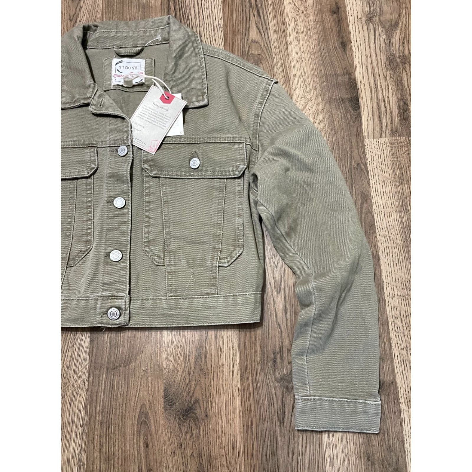Vintage VINTAGE 26 International Jacket, Women's Size Small, Green, Pockets, NWT, Basic Jacket, Regular, 26 International, Womens, Jacket, Green, Small, NWT Size S / US 4 / IT 40 - 4 Thumbnail