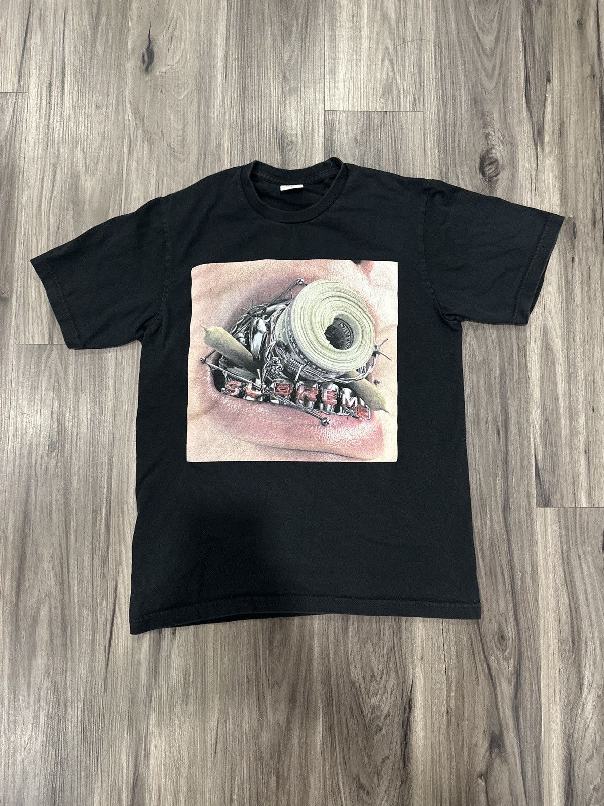 Supreme selling Braces Tee Black