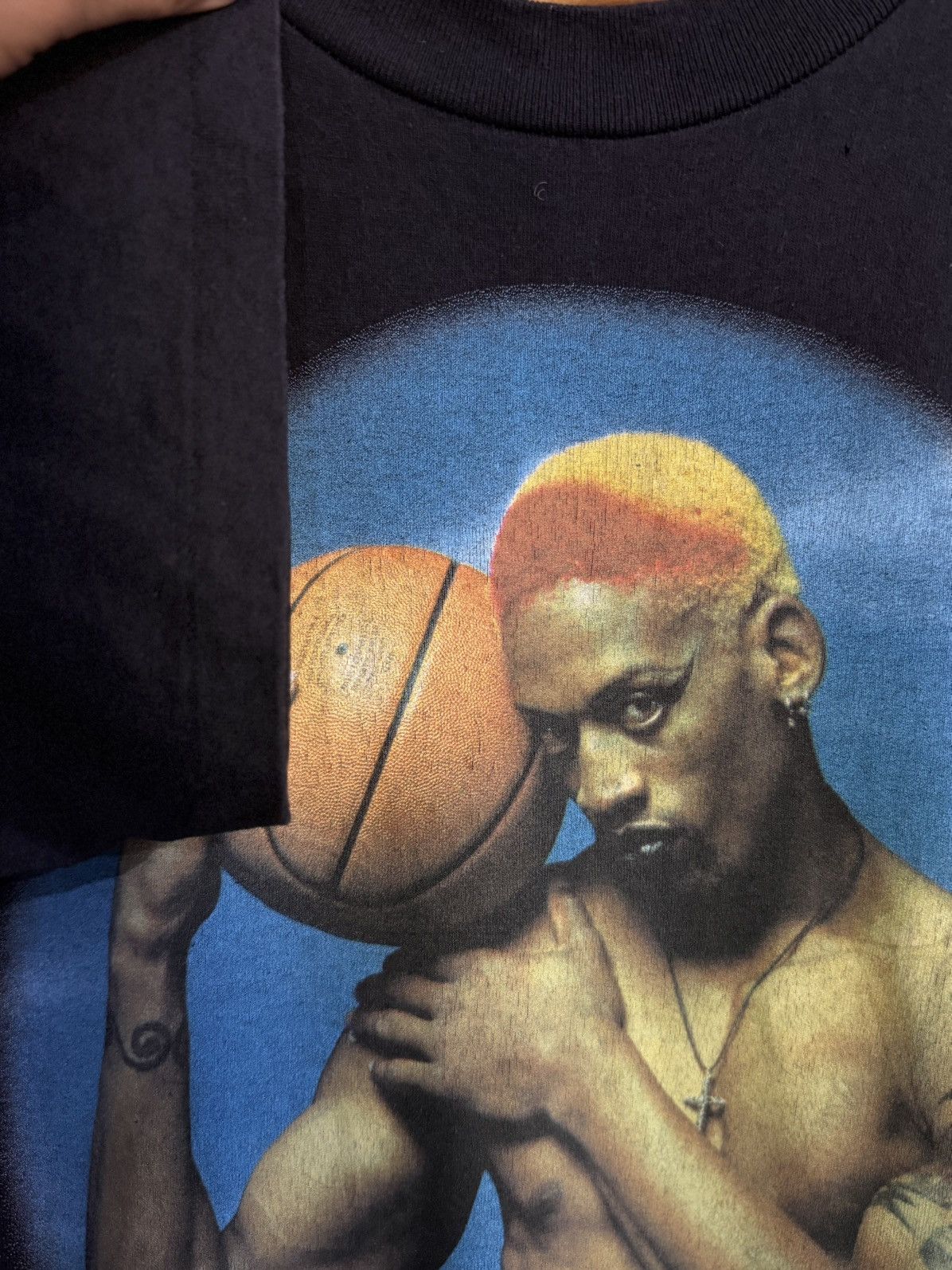 NBA Vintage 90s Dennis Rodman Bad As I Wanna Be NBA Faded Tee Size US L / EU 52-54 / 3 - 7 Thumbnail
