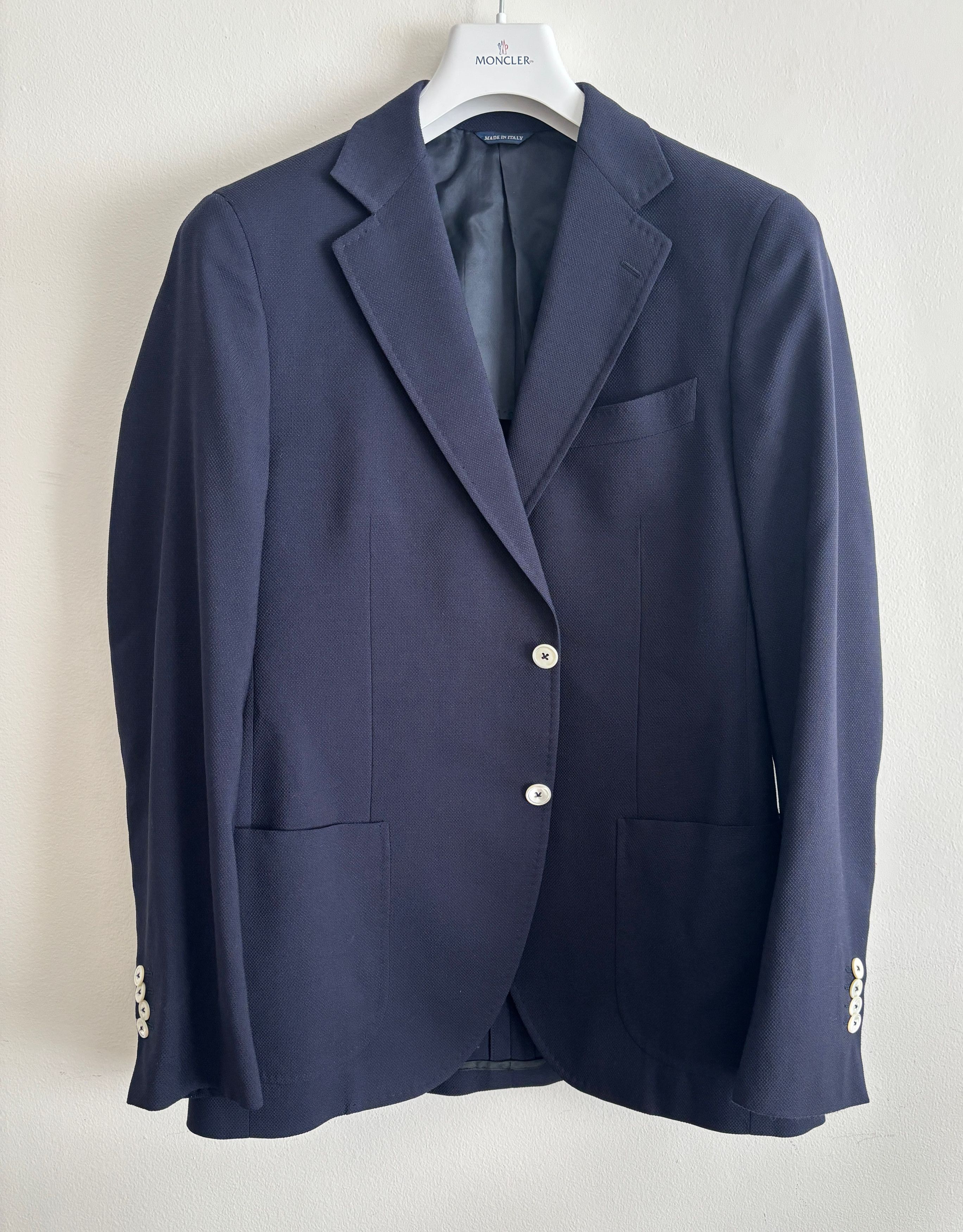 Tombolini $1900 Navy Blue Wool Hopsack Sport Coat/ Blazer - 42 Size 42R - 1 Thumbnail