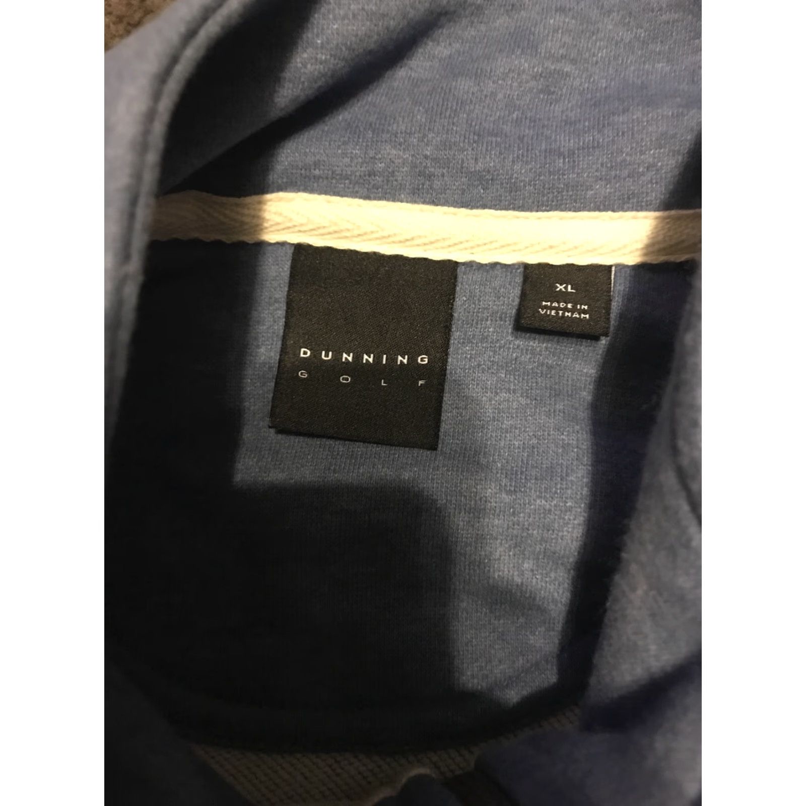Vintage Dunning Golf 1/4 Zip Long Sleeve Blue Pullover Men XL Shirt Size US XL / EU 56 / 4 - 5 Thumbnail